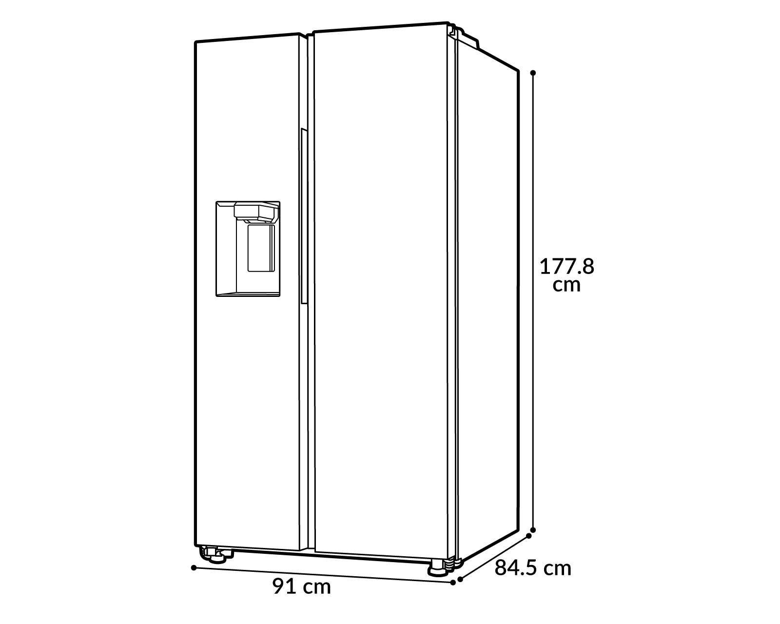 Foto 7 pulgar | Refrigerador Samsung Side by Side 27 Pies Negro RS27T5200B1/EM