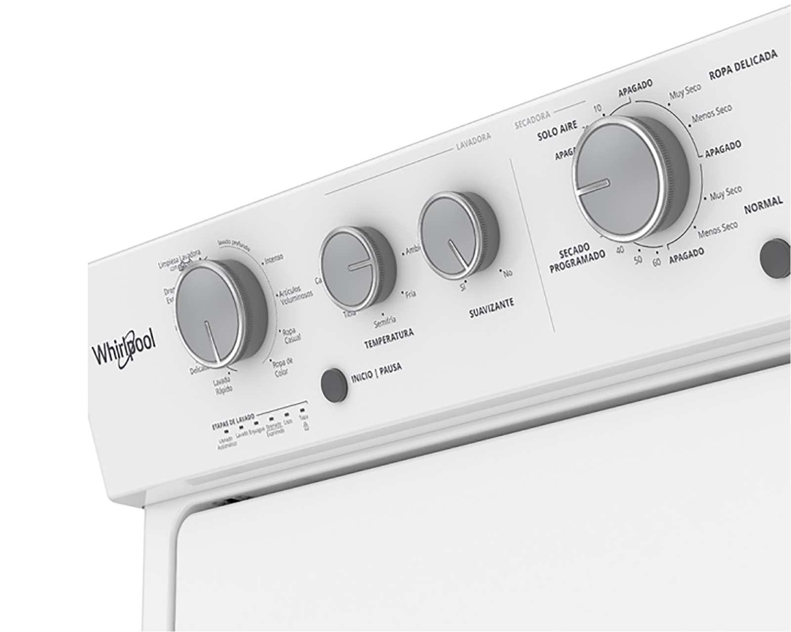 Foto 5 pulgar | Centro de Lavado Whirlpool Automático 7MWGT4027HW 20 kg Blanco