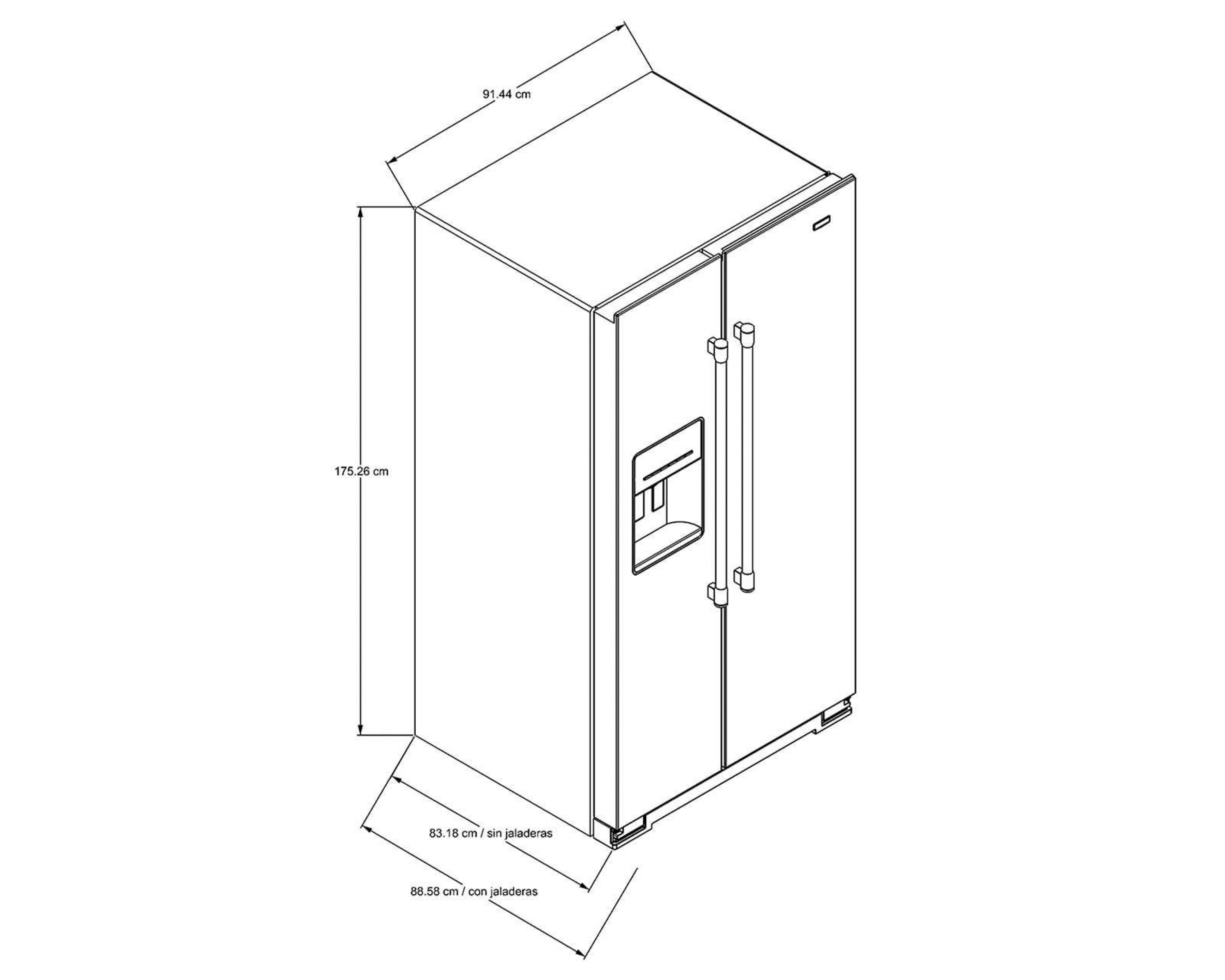 Foto 9 pulgar | Refrigerador Maytag Side by Side 26 Pies Plata MD7816S