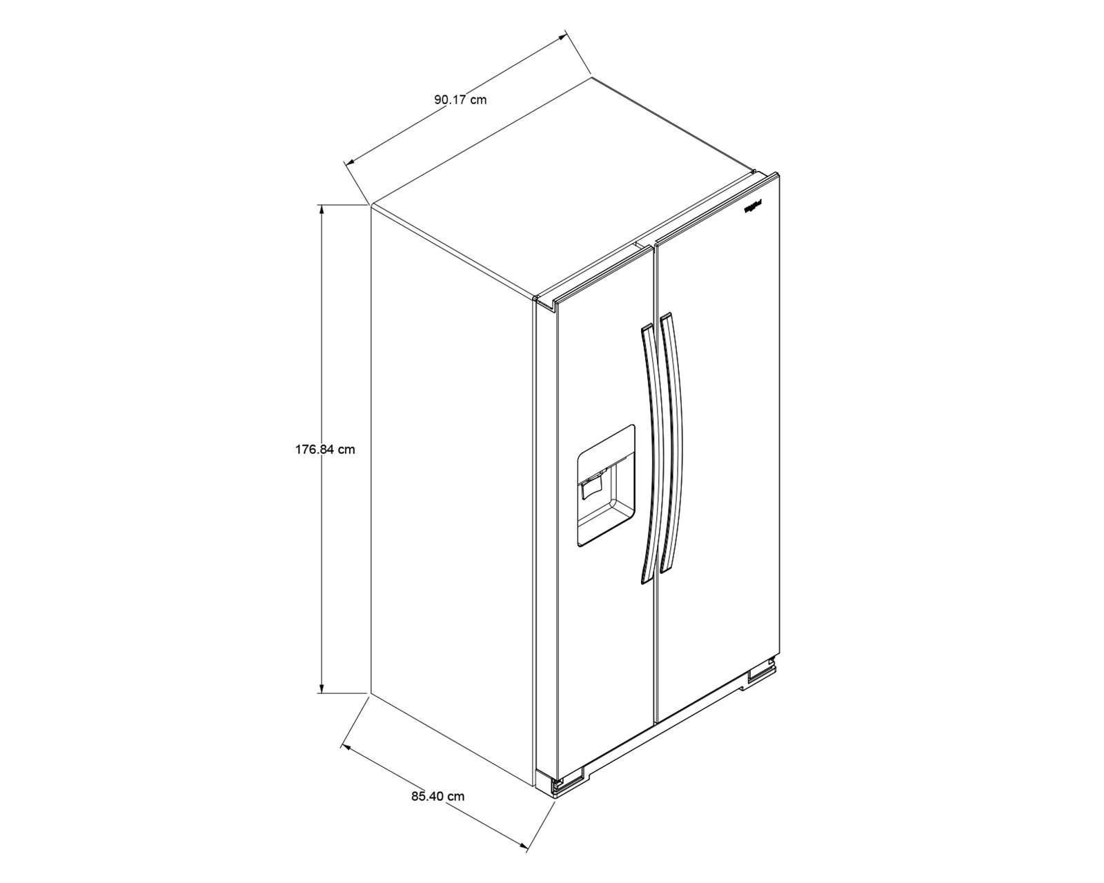 Foto 9 pulgar | Refrigerador Whirlpool WD5720V Side by Side 25 Pies Negro