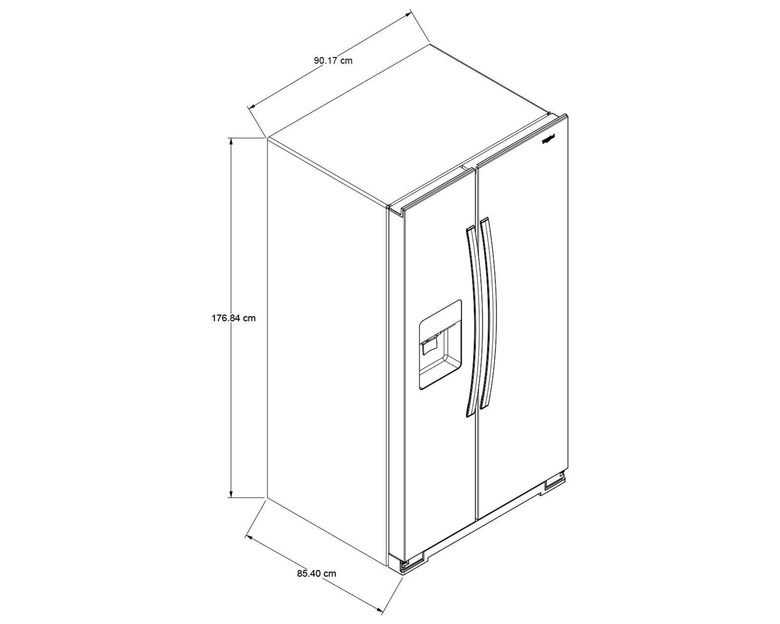 Foto 10 pulgar | Refrigerador Whirlpool Side by Side 25 Pies Grafito WD5720Z