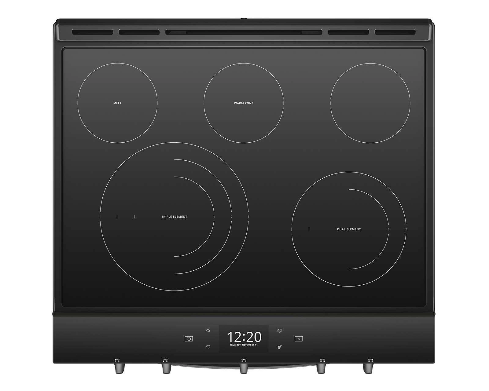 Foto 4 | Estufa Whirlpool de Piso 30" con 5 Quemadores Eléctrica WEE750H0HV