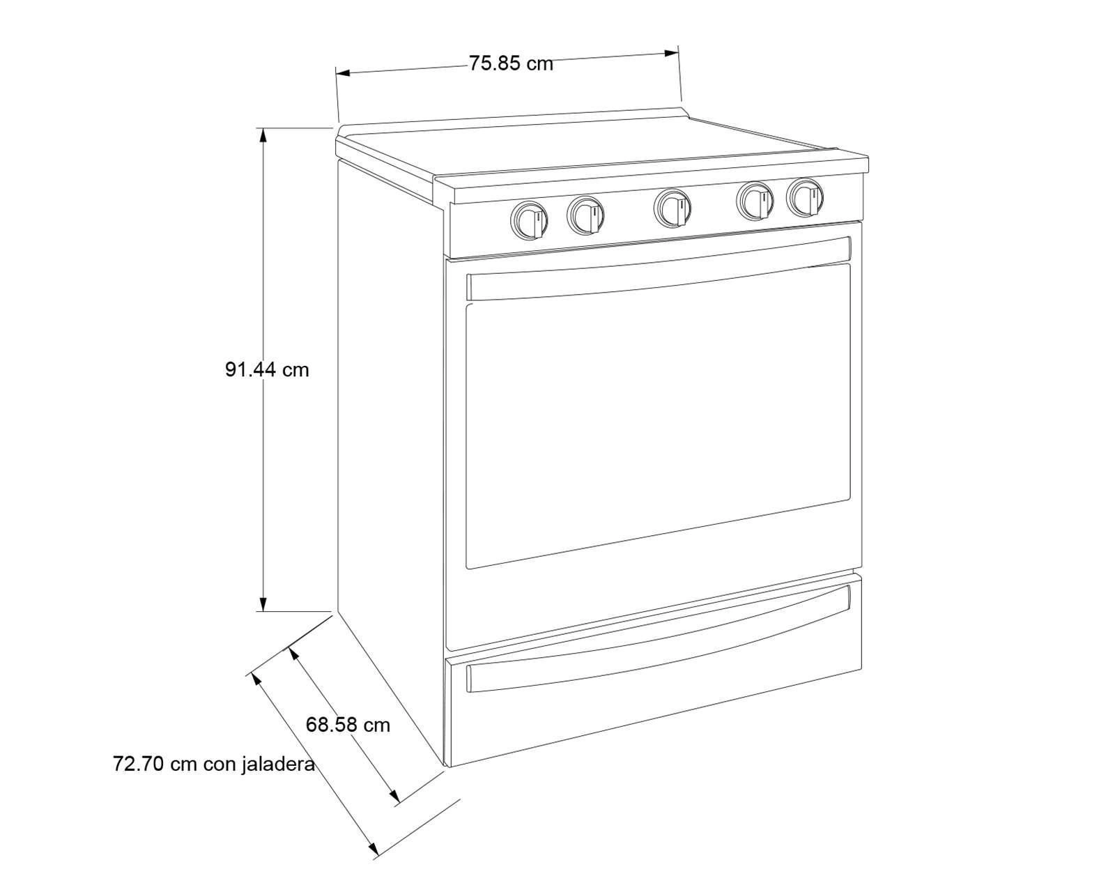 Foto 8 pulgar | Estufa Whirlpool de Piso 30" con 5 Quemadores Eléctrica WEE750H0HV