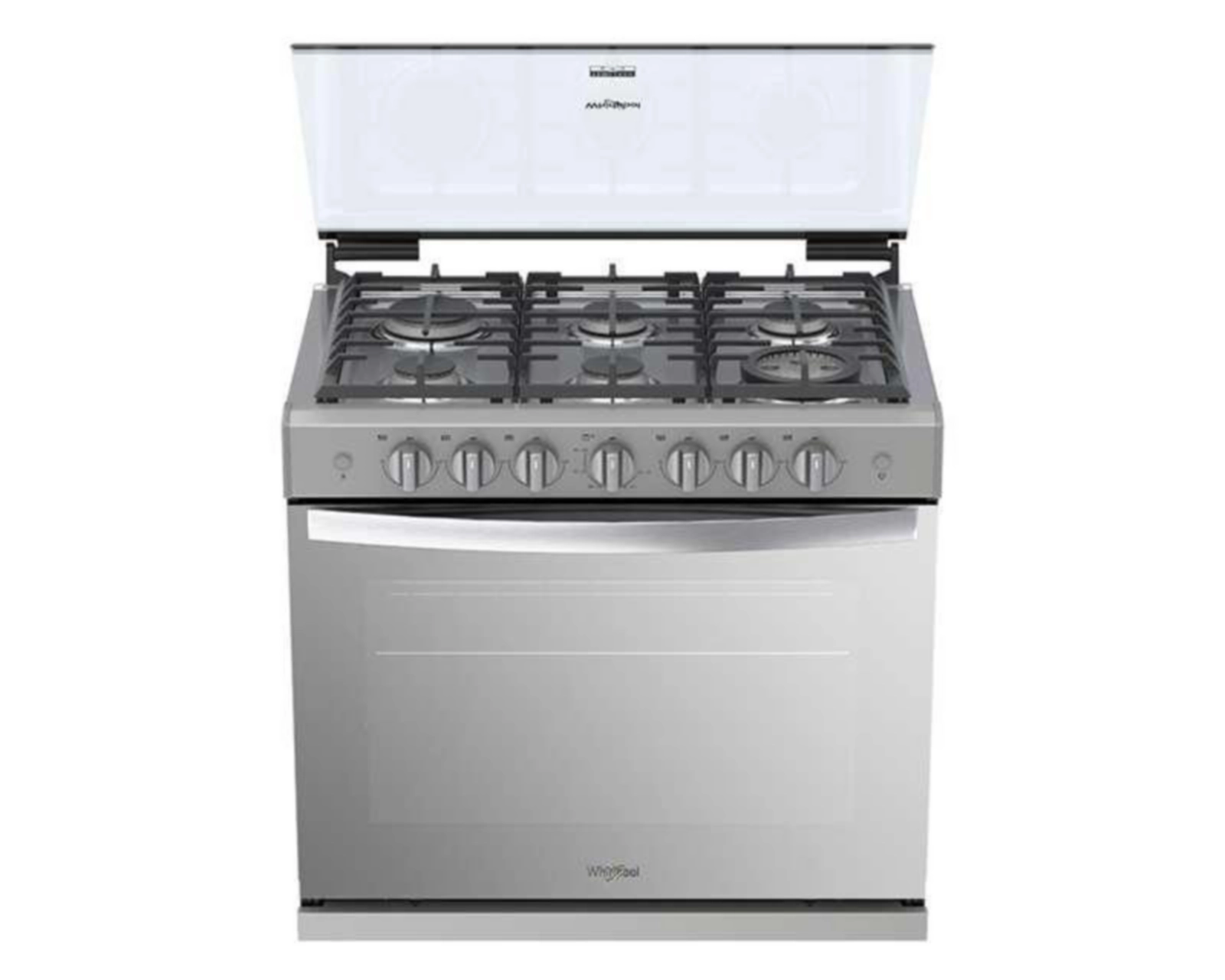 Foto 3 pulgar | Estufa Whirlpool de Empotre 30" con 6 Quemadores de Gas WER3100D