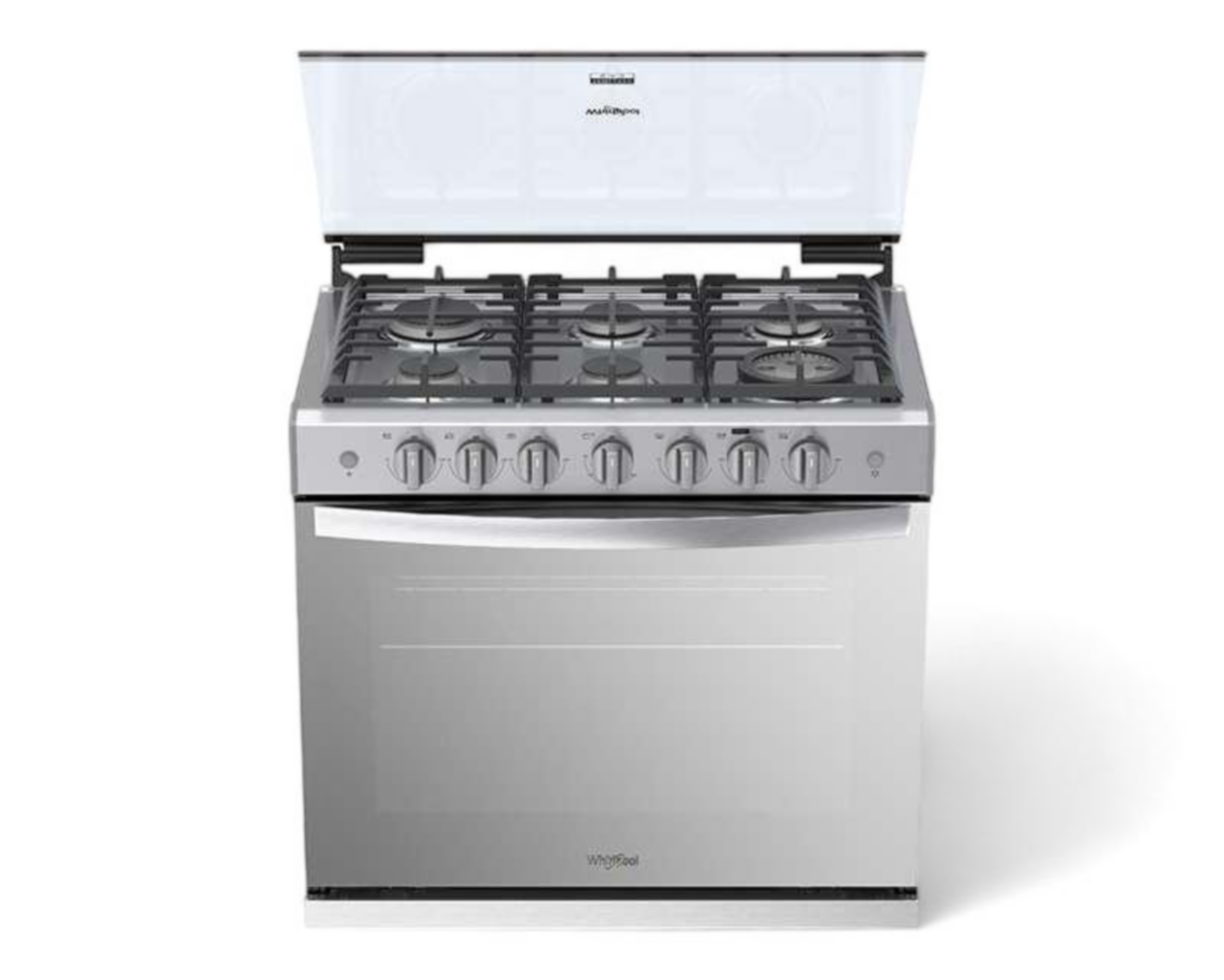 Foto 3 pulgar | Estufa Whirlpool de Empotre 30" con 6 Quemadores de Gas WER5100S