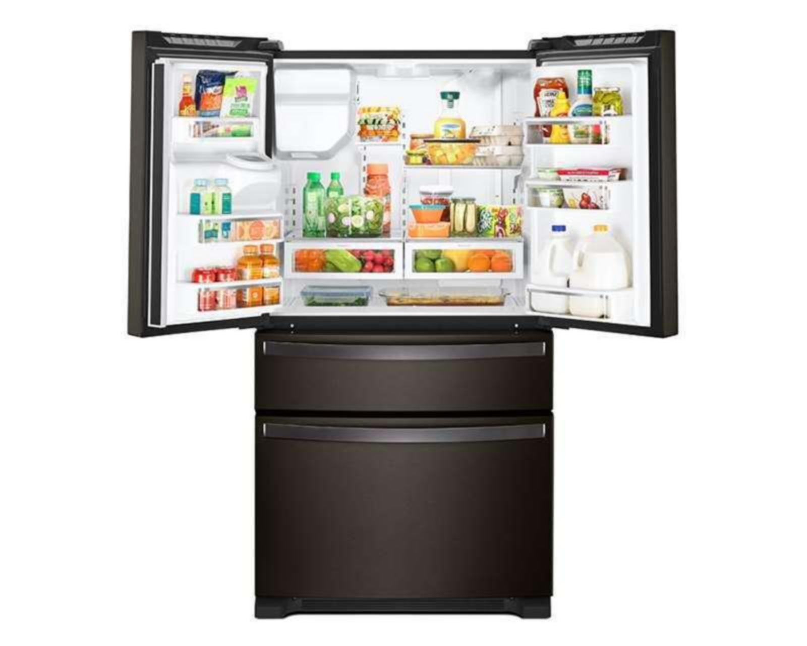 Foto 7 pulgar | Refrigerador Whirlpool French Door 25 Pies Negro WRX735SDHV