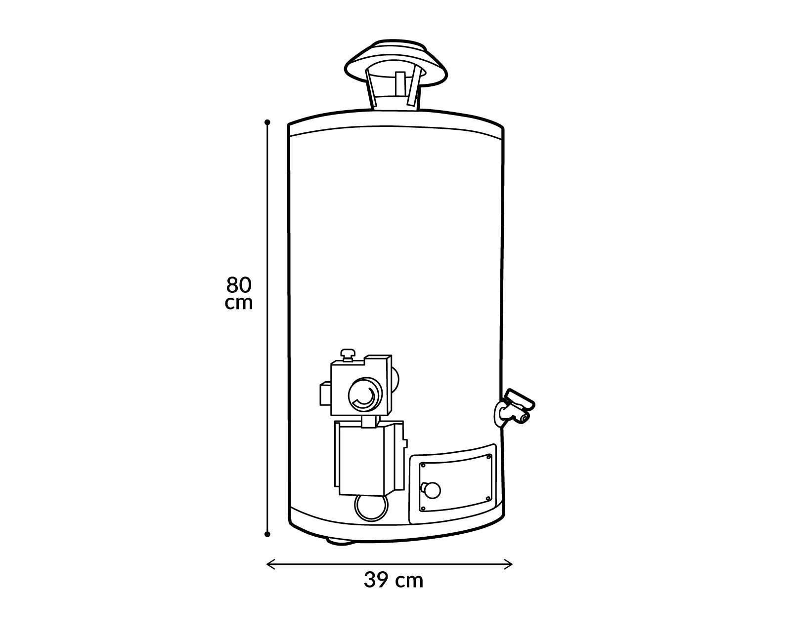 Foto 5 | Calentador de Agua de Paso IUSA Enerhit 05LT BL 1 Servicio Gas Natural