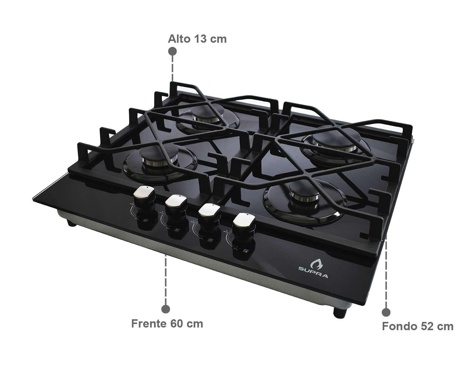 Foto 5 | Parrilla Empotrable Supra 60 cm 4Q-TG-60 Negra