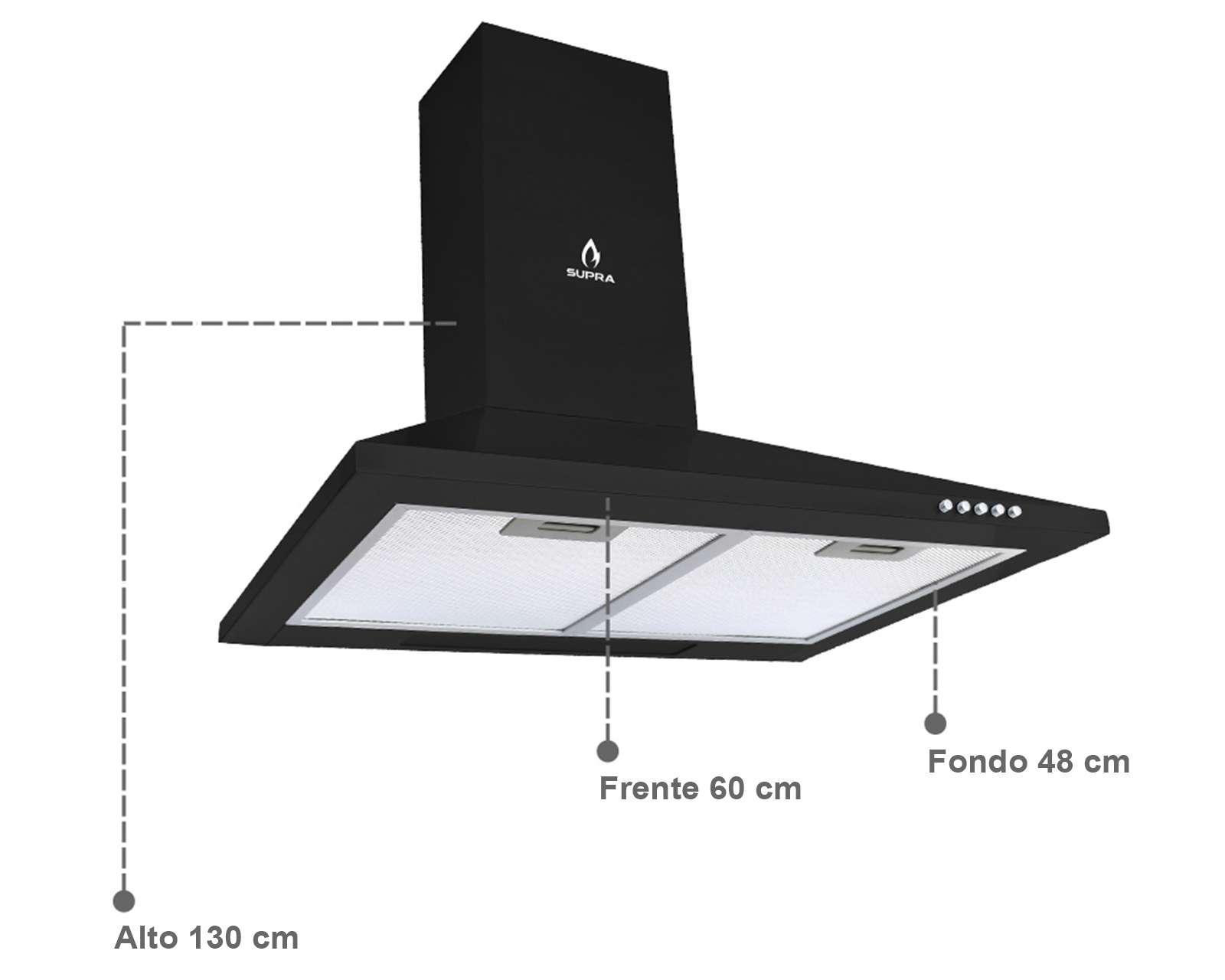 Foto 5 | Campana Supra 23" de Pared Negra