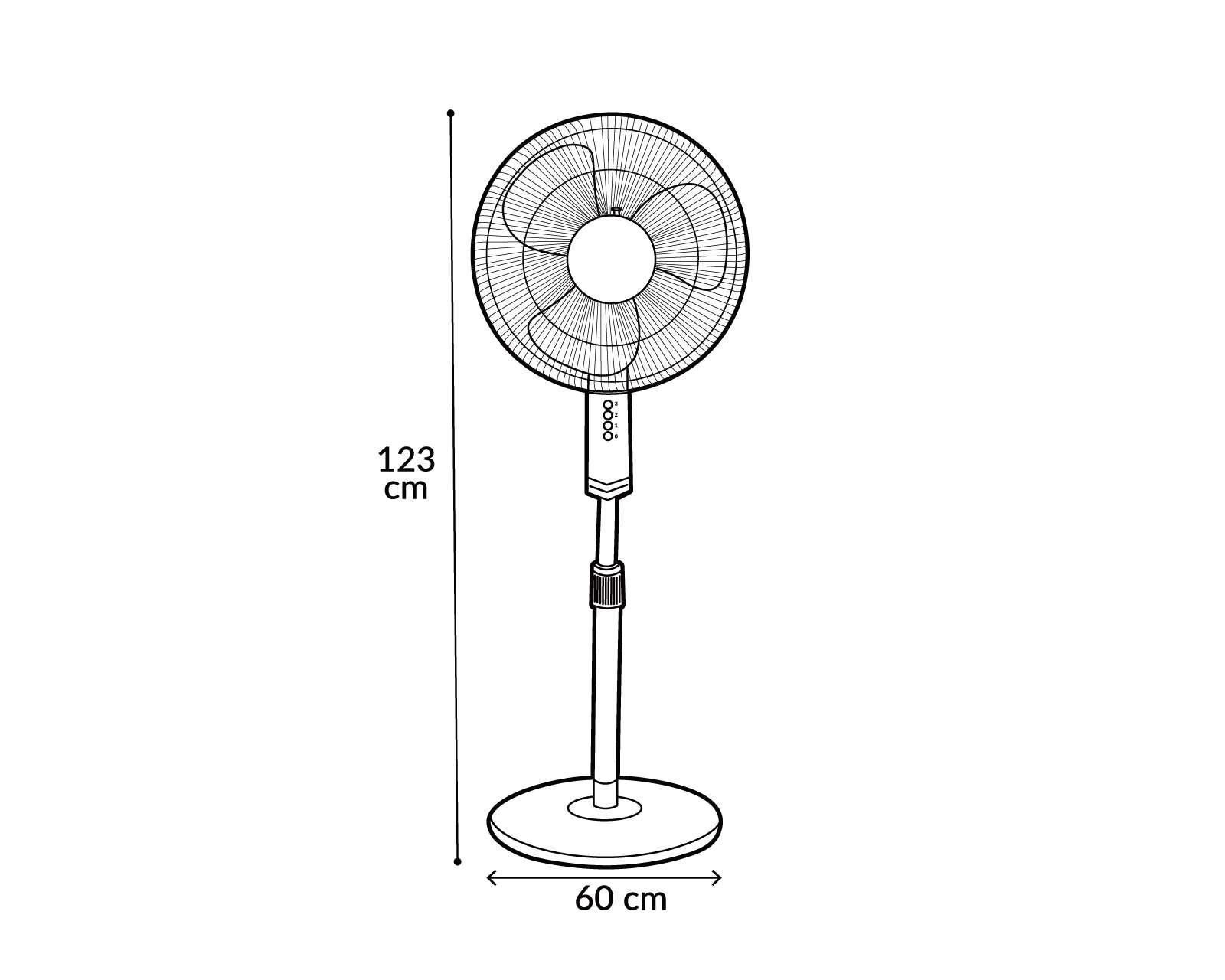 Foto 7 pulgar | Ventilador de Pedestal Dreamtech 16"