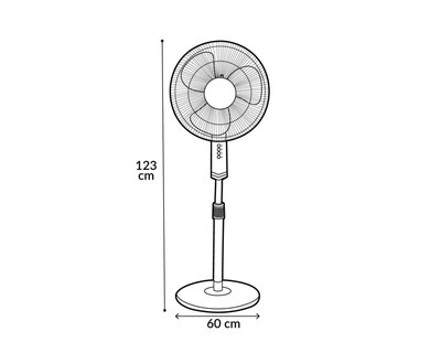 Foto 7 | Ventilador de Pedestal Dreamtech 16"
