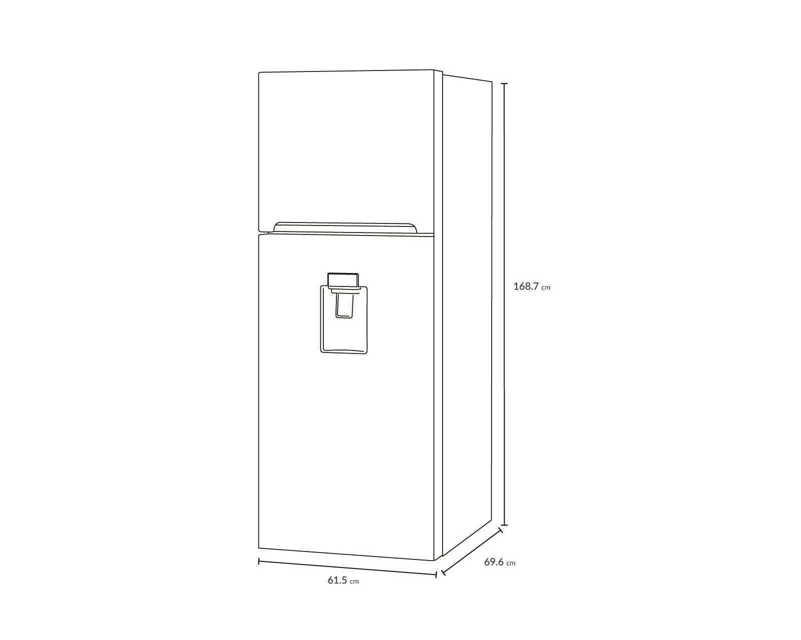 Foto 5 pulgar | Refrigerador Winia Top Mount 11 Pies Silver DFR-32210GND