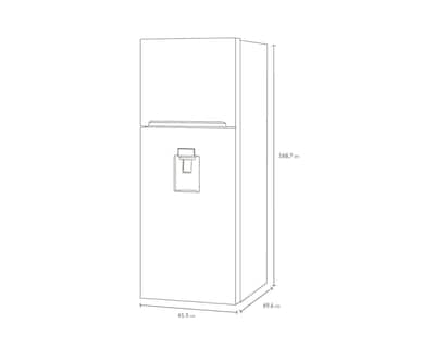 Foto 4 | Refrigerador Winia Top Mount 11 Pies Silver DFR-32210GND