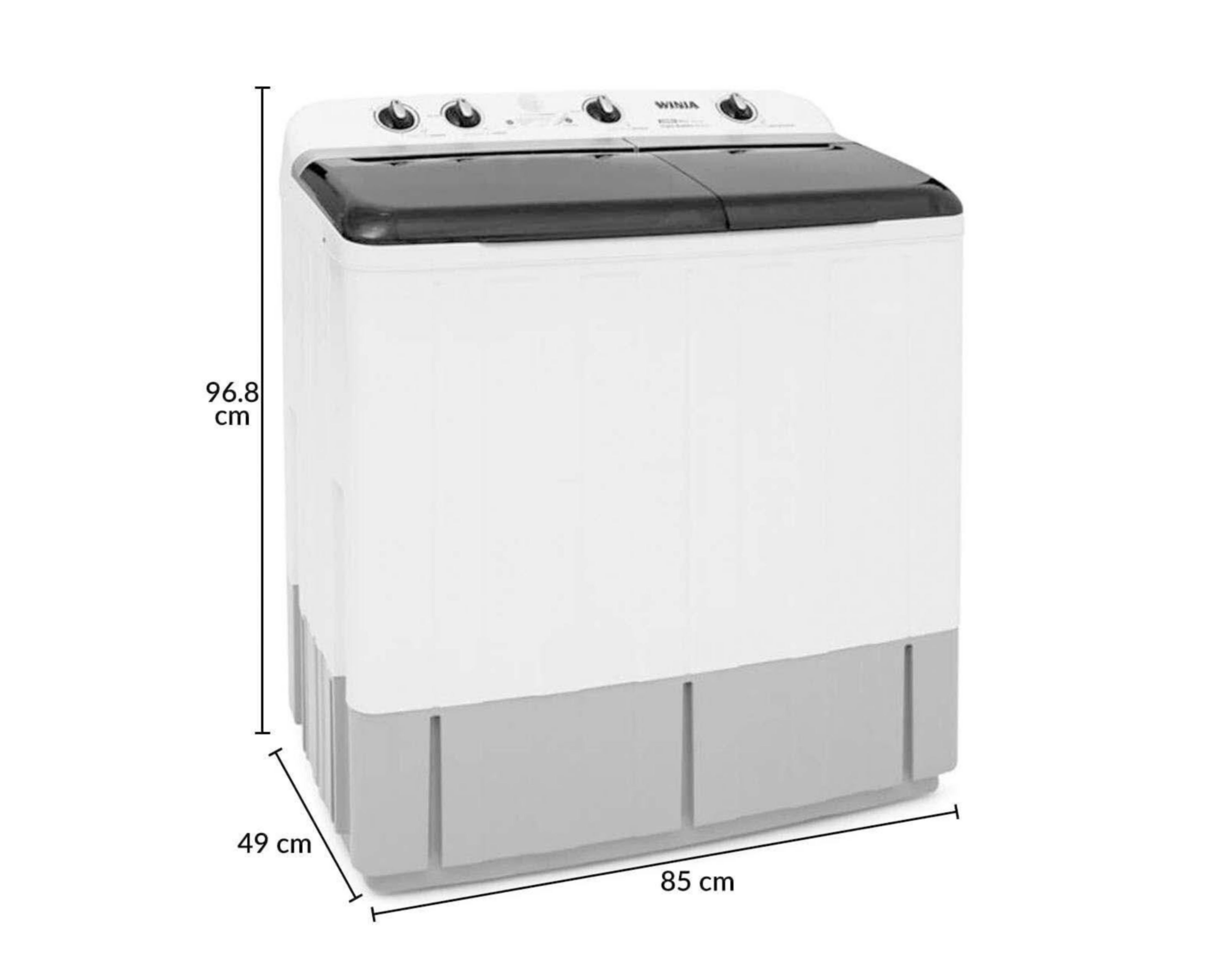 Foto 5 | Lavadora Winia Dos Tinas DWM-K303PB 15KG Blanca