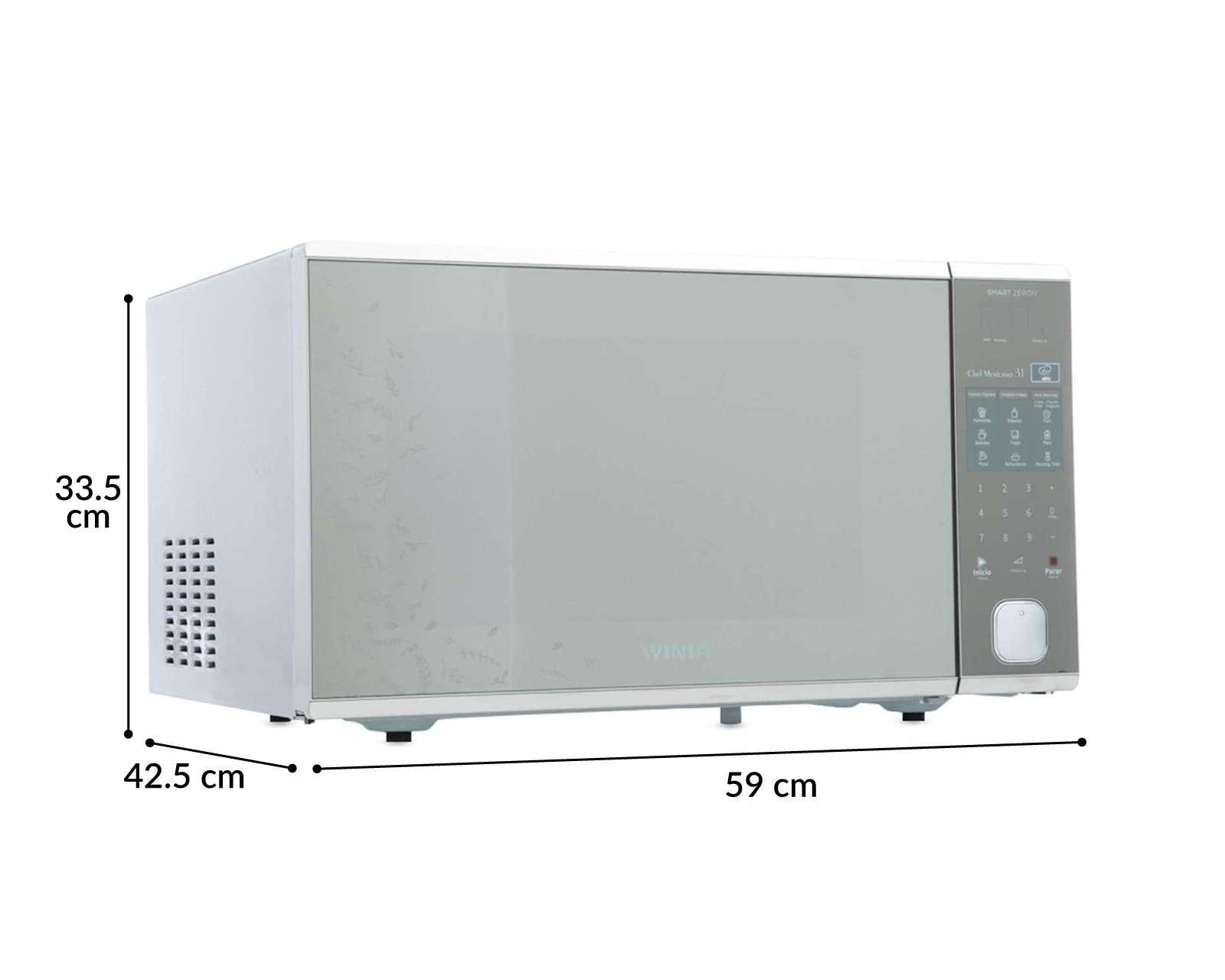 Foto 7 pulgar | Horno de Microondas Winia 1.6 Pies KOR-164HMDTL Plateado.6 P