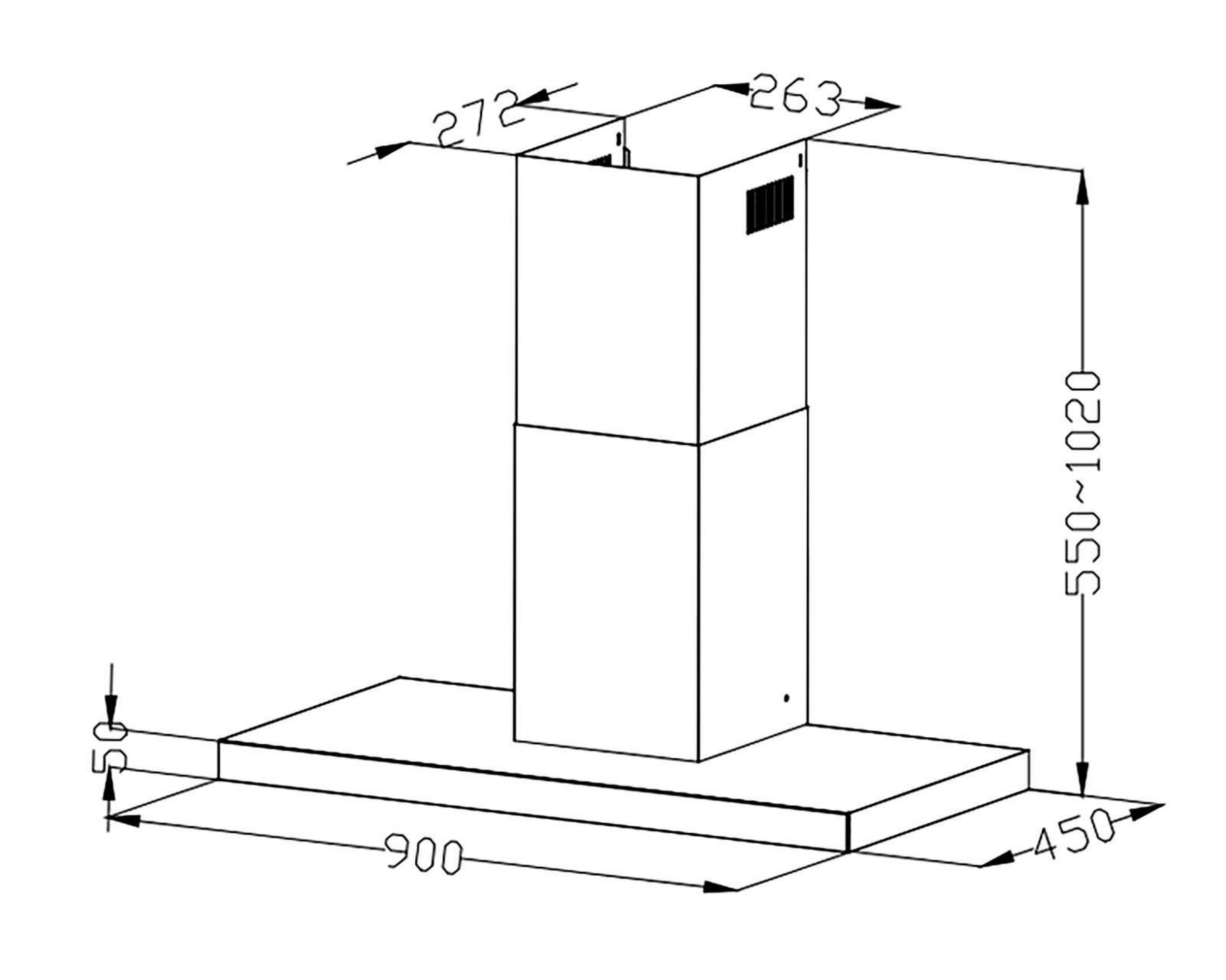 Foto 7 | Campana Aspix 30" de Pared Acero Inoxidable