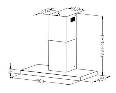 Foto 7 | Campana Aspix 30" de Pared Acero Inoxidable