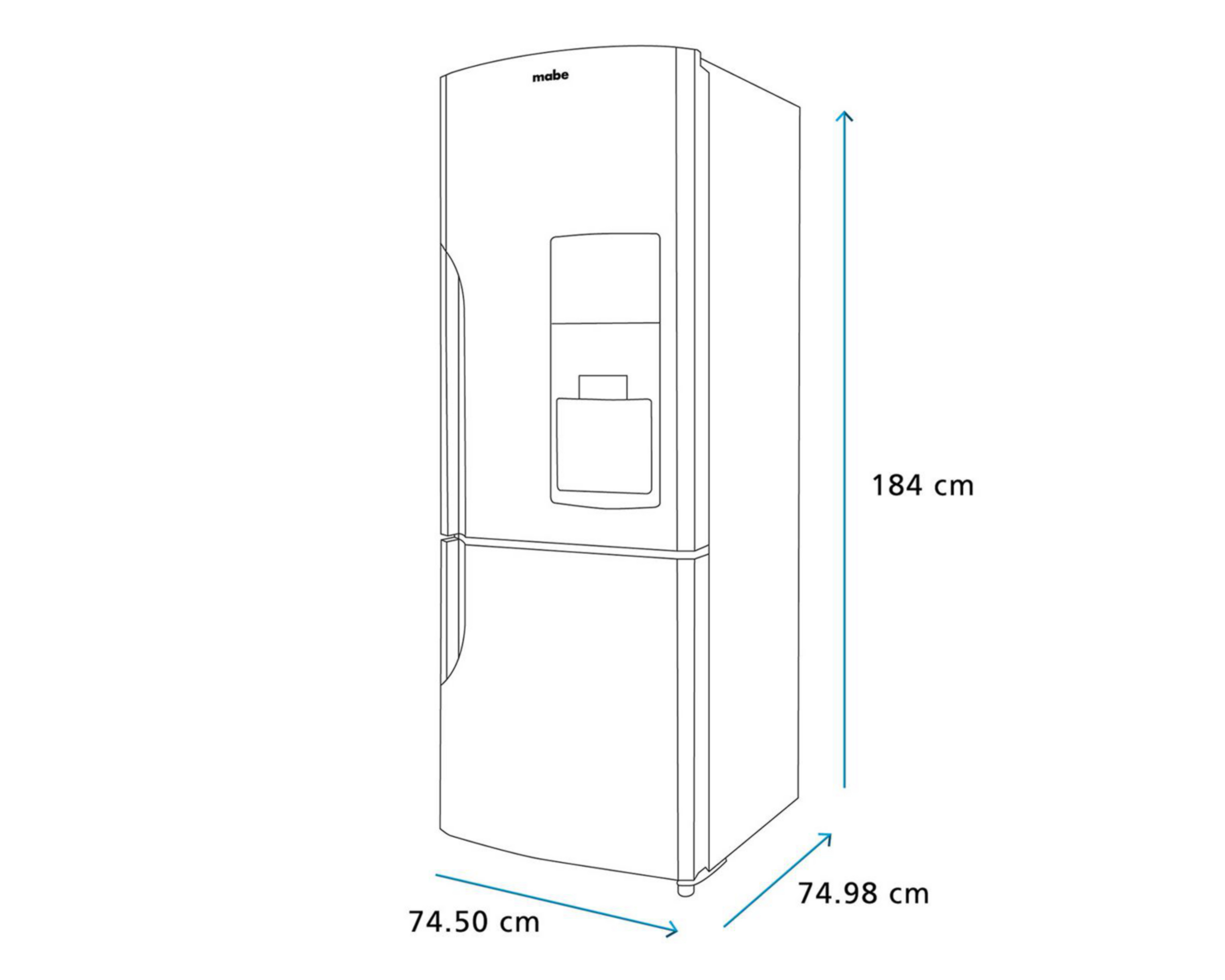 Foto 11 pulgar | Refrigerador Mabe RMB520IJMRP0 Bottom Mount 19 Pies Negro