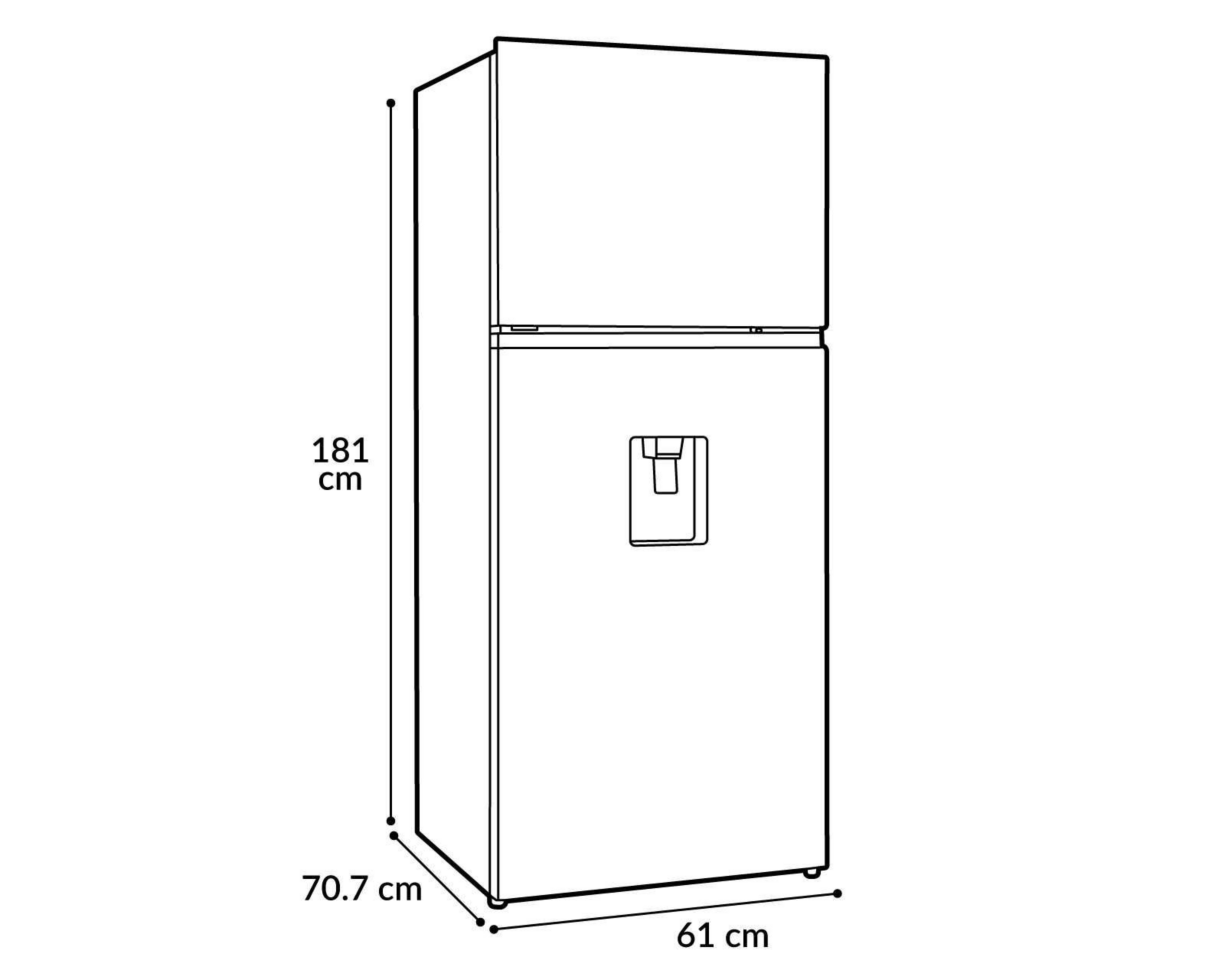 Foto 10 pulgar | Refrigerador Whirlpool Top Mount 14 Pies Gris