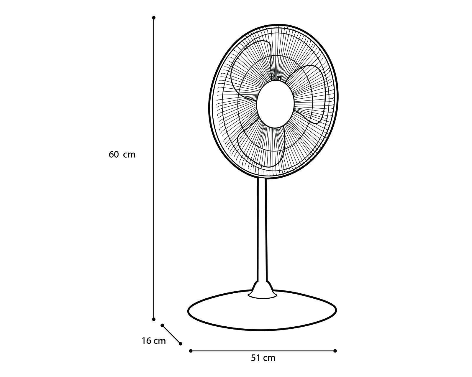 Foto 6 pulgar | Ventilador de Pedestal Record 18"