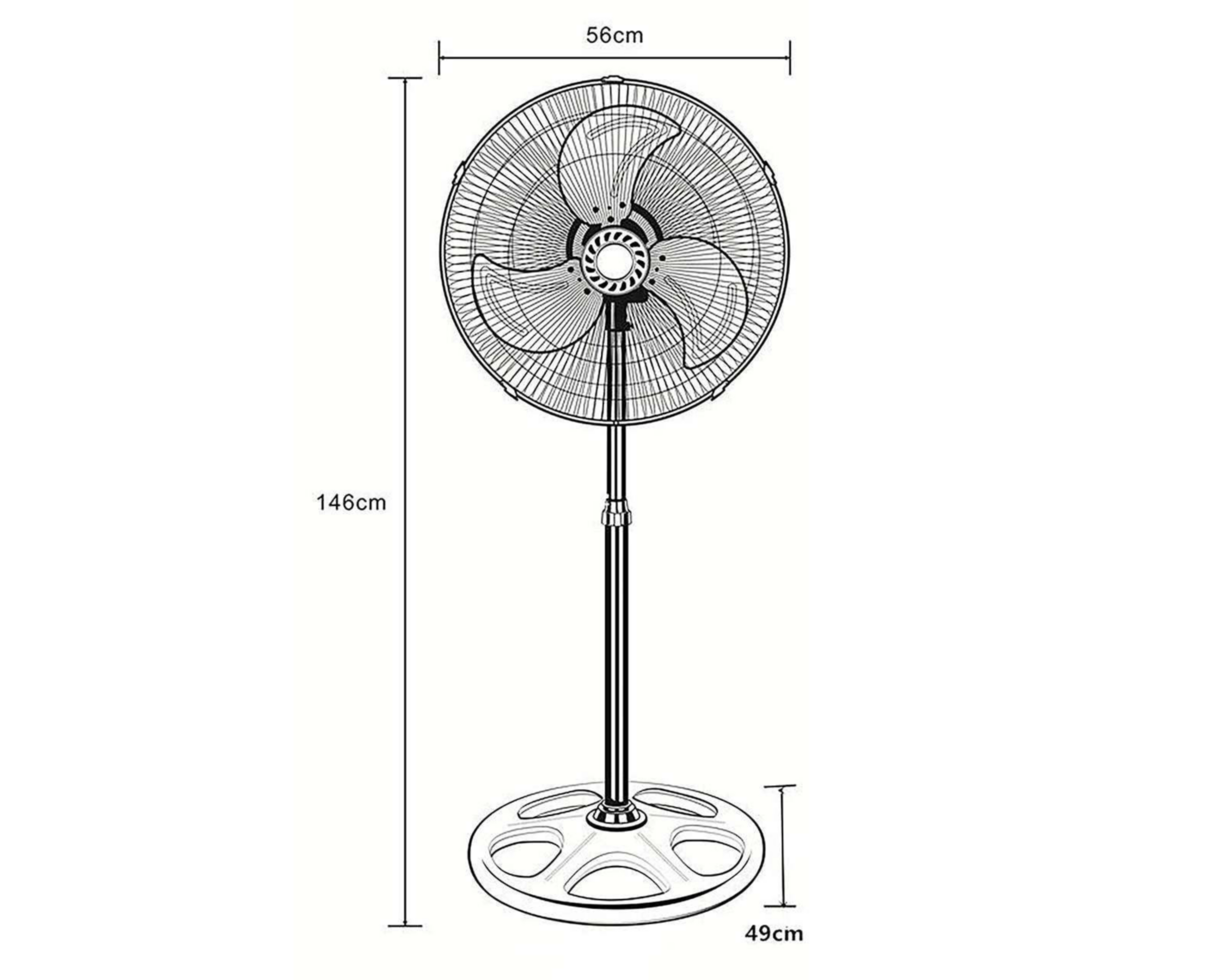 Foto 7 pulgar | Ventilador de Pedestal Record 20"