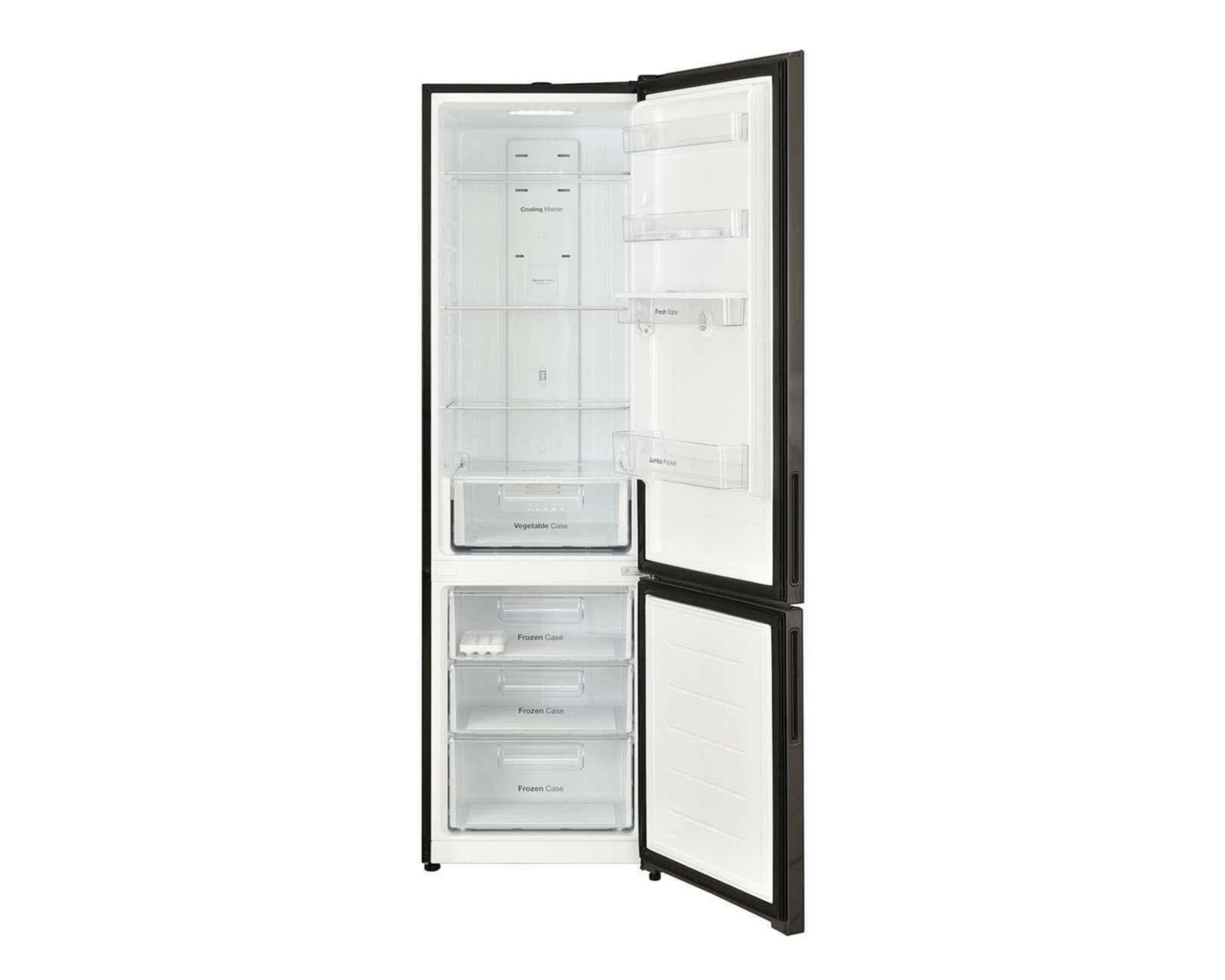 Foto 4 pulgar | Refrigerador Winia Bottom Mount 13 Pies Negro RCP-360DJE