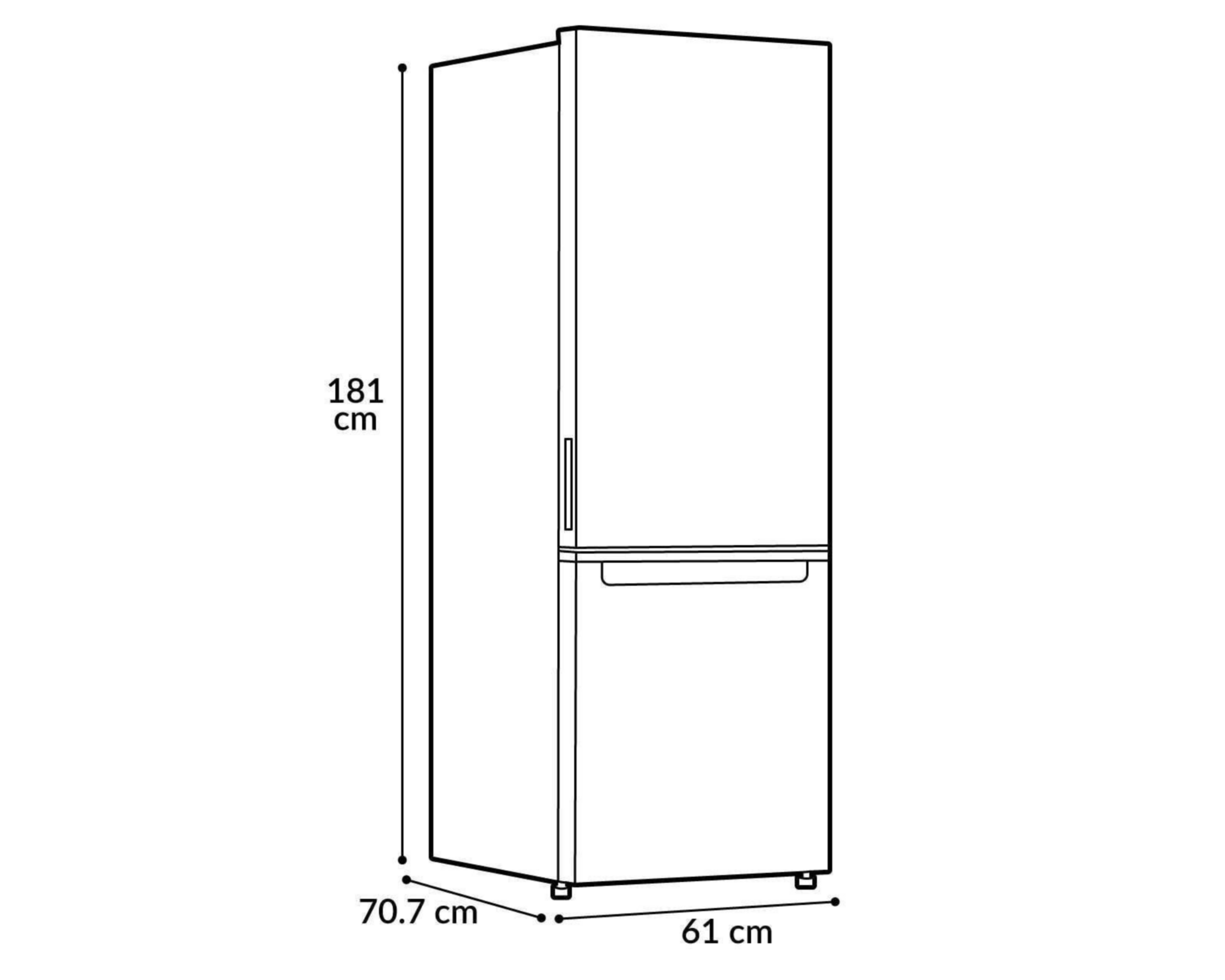 Foto 3 | Refrigerador Whirlpool Bottom Mount 13 Pies Plata WB1331D
