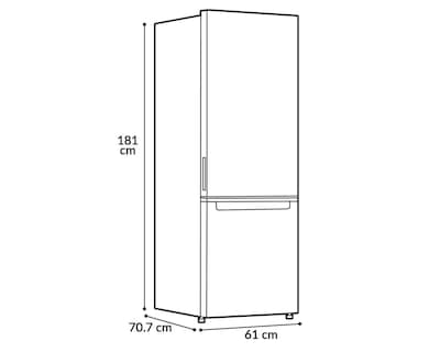 Foto 3 | Refrigerador Whirlpool Bottom Mount 13 Pies Plata WB1331D