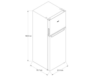 Foto 4 | Refrigerador Whirlpool Top Mount 14 Pies Acero WT1431D
