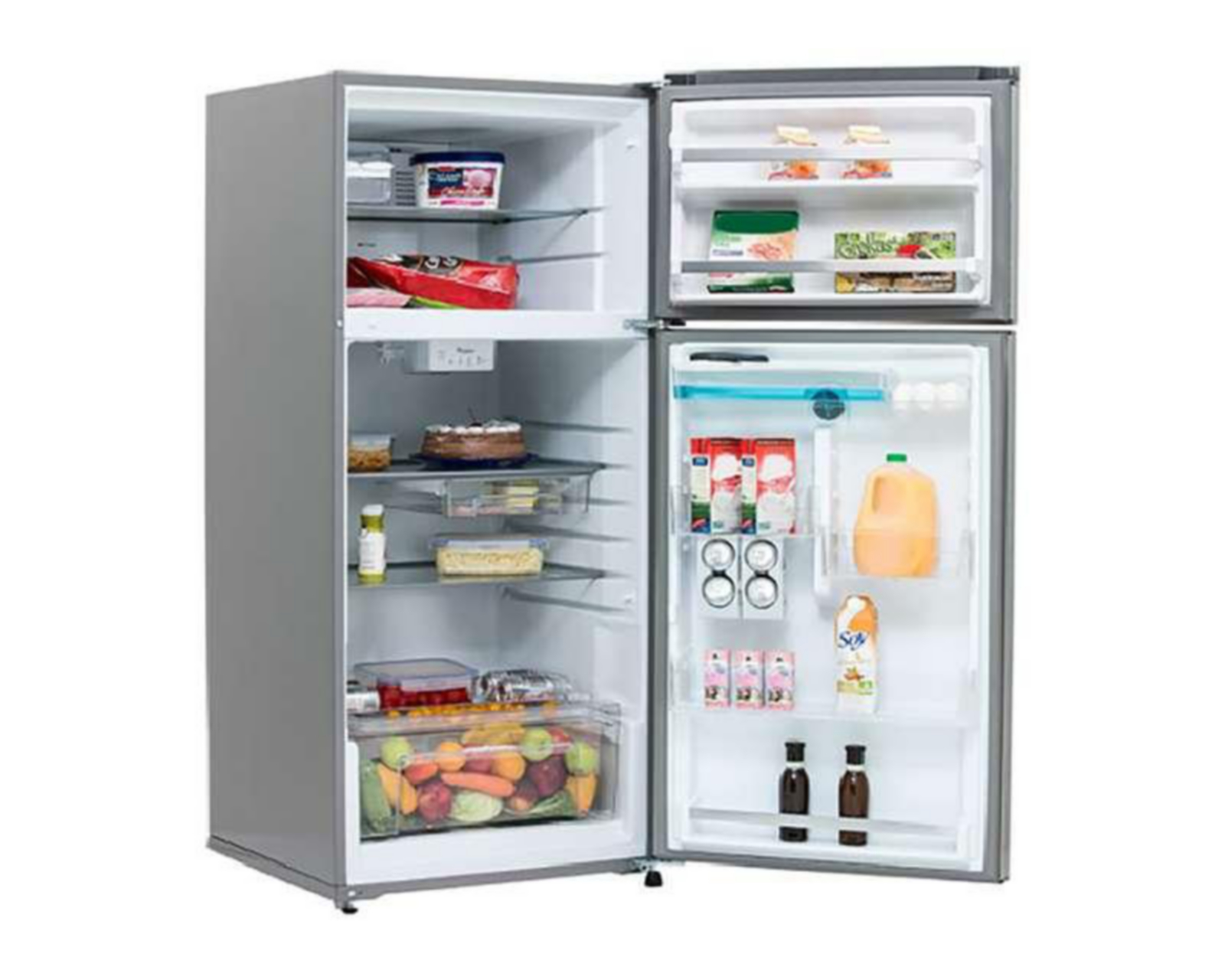 Foto 3 pulgar | Refrigerador Whirlpool Top Mount 17 Pies Acero WT1756A