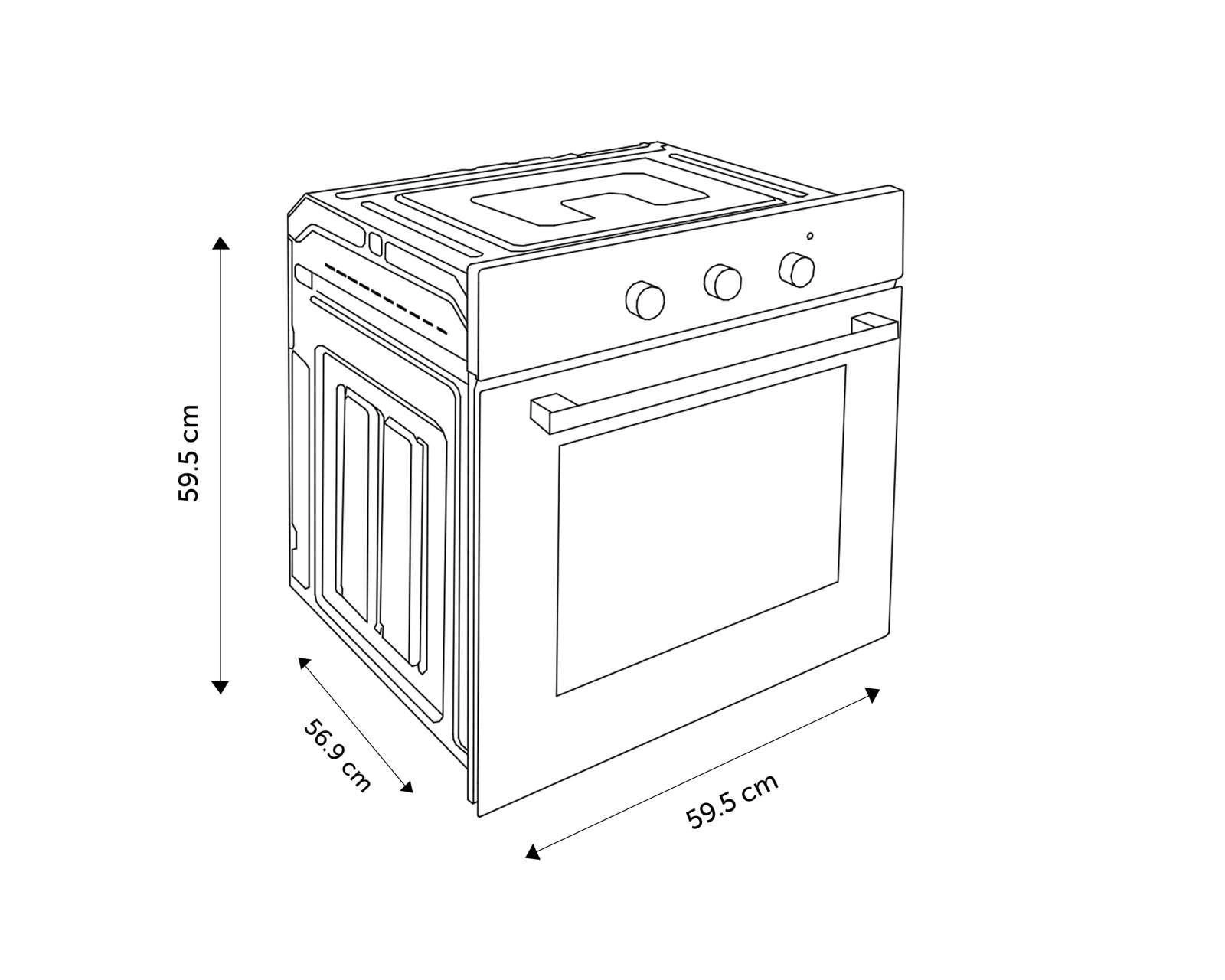 Foto 7 | Horno Hisense de Empotre HGO601BS 60 cm color Acero Inoxidable