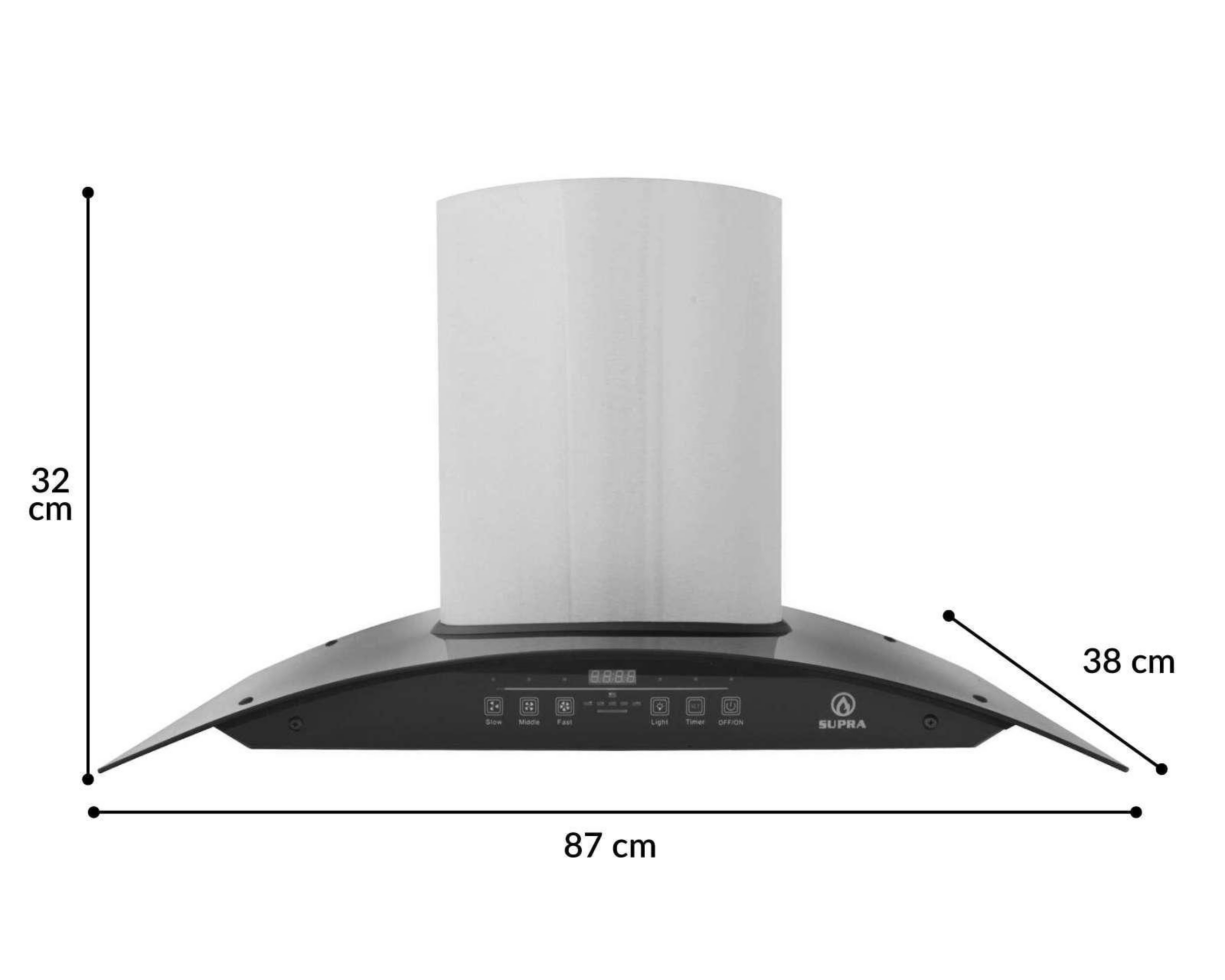 Foto 5 | Campana Supra 30" de Pared Acero Inoxidable