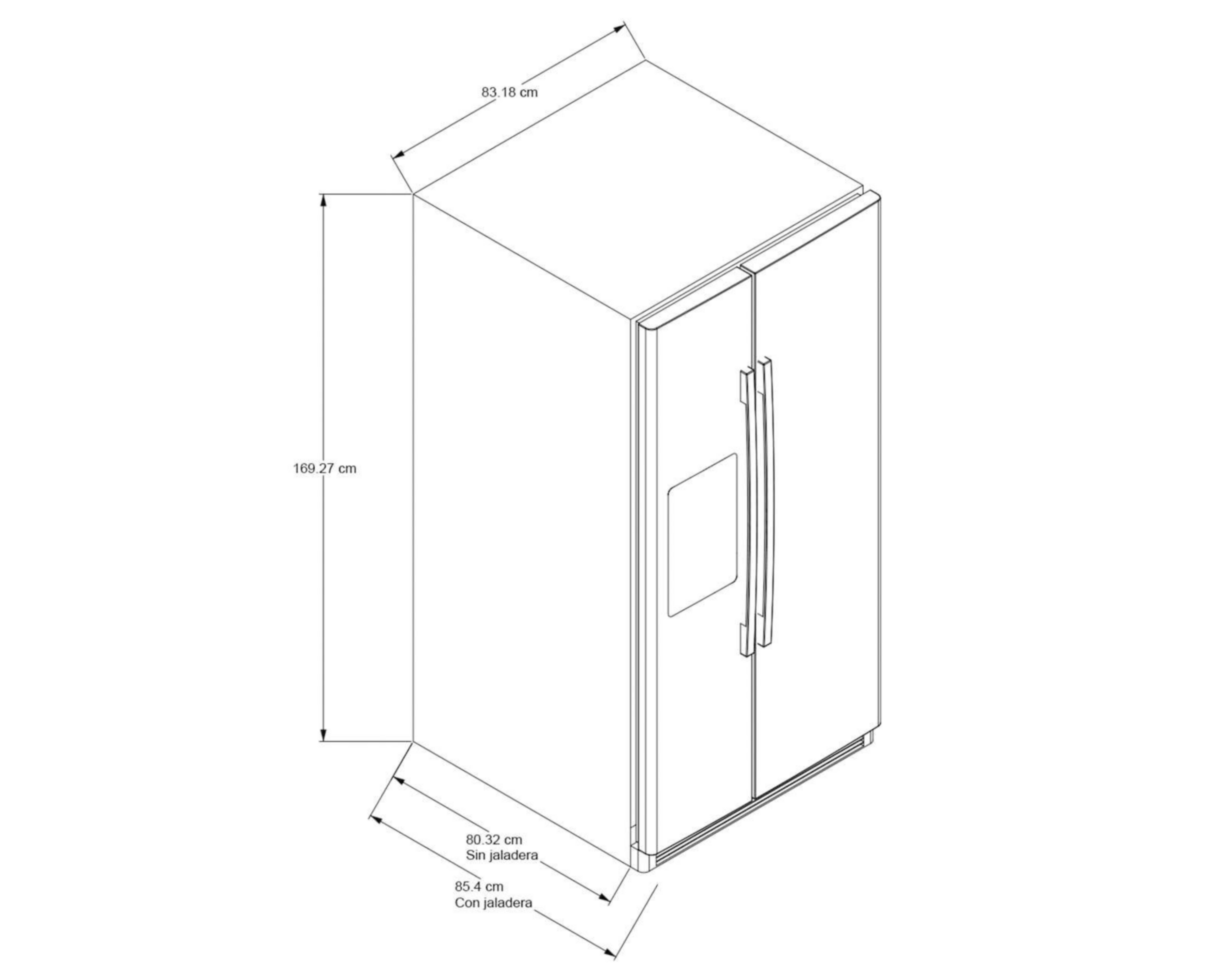 Foto 6 pulgar | Refrigerador Whirlpool Side by Side 22 Pies Acero Inoxidable WD2620S