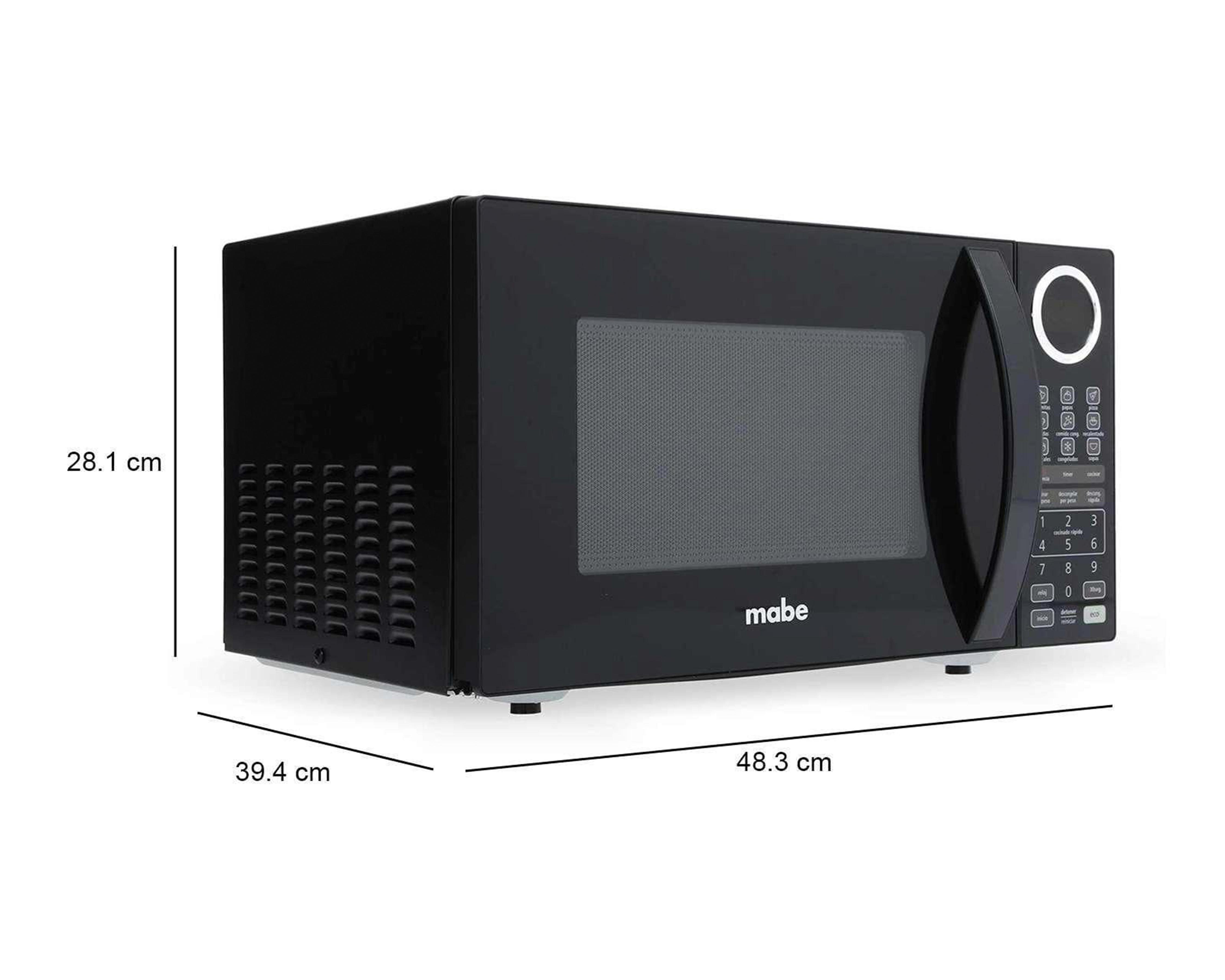 Foto 8 pulgar | Horno de Microondas Mabe 0.9 Pies HMM09NJC Negro