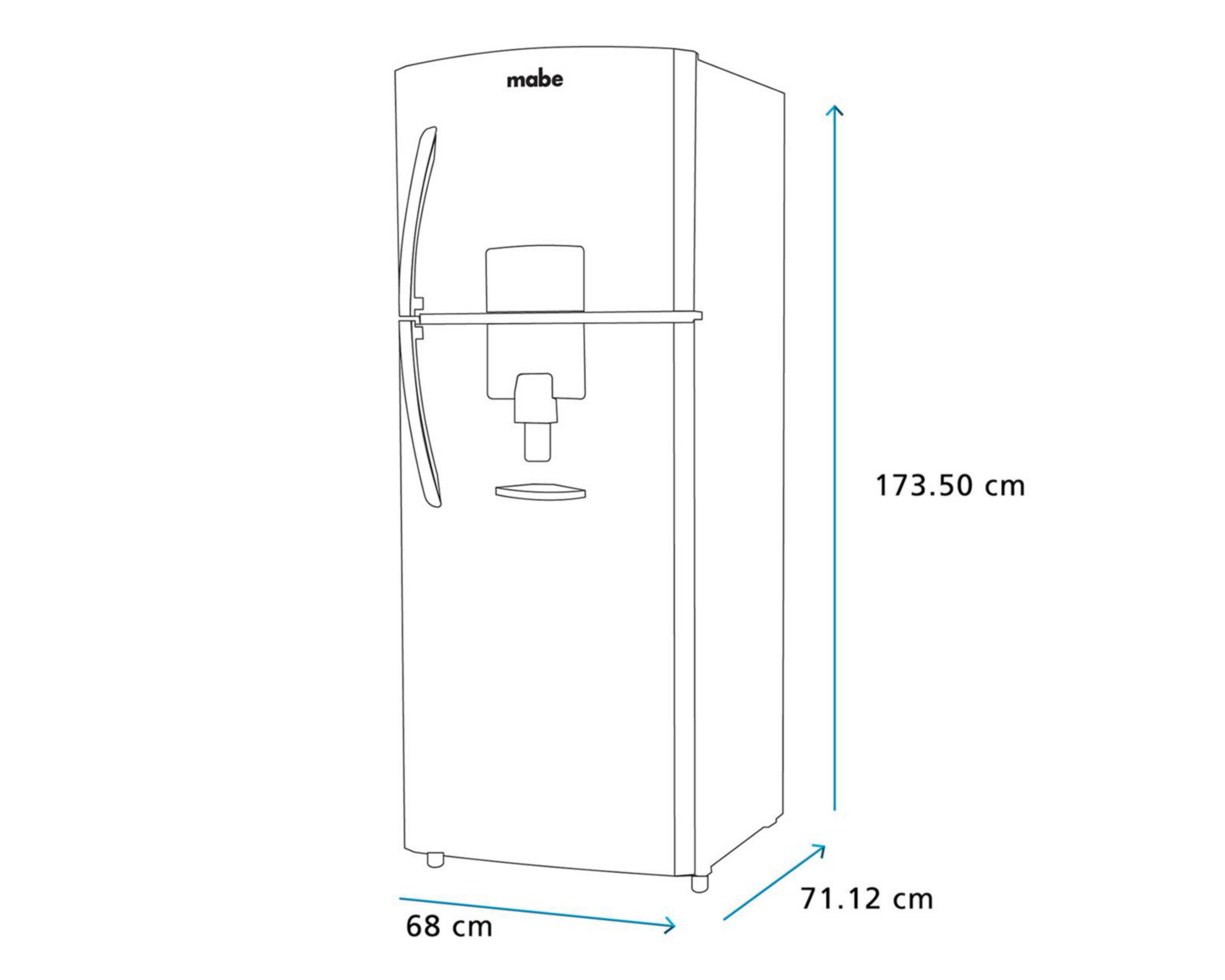 Foto 10 pulgar | Refrigerador Mabe Top Mount 14 Pies Grafito RME360FGMRE0