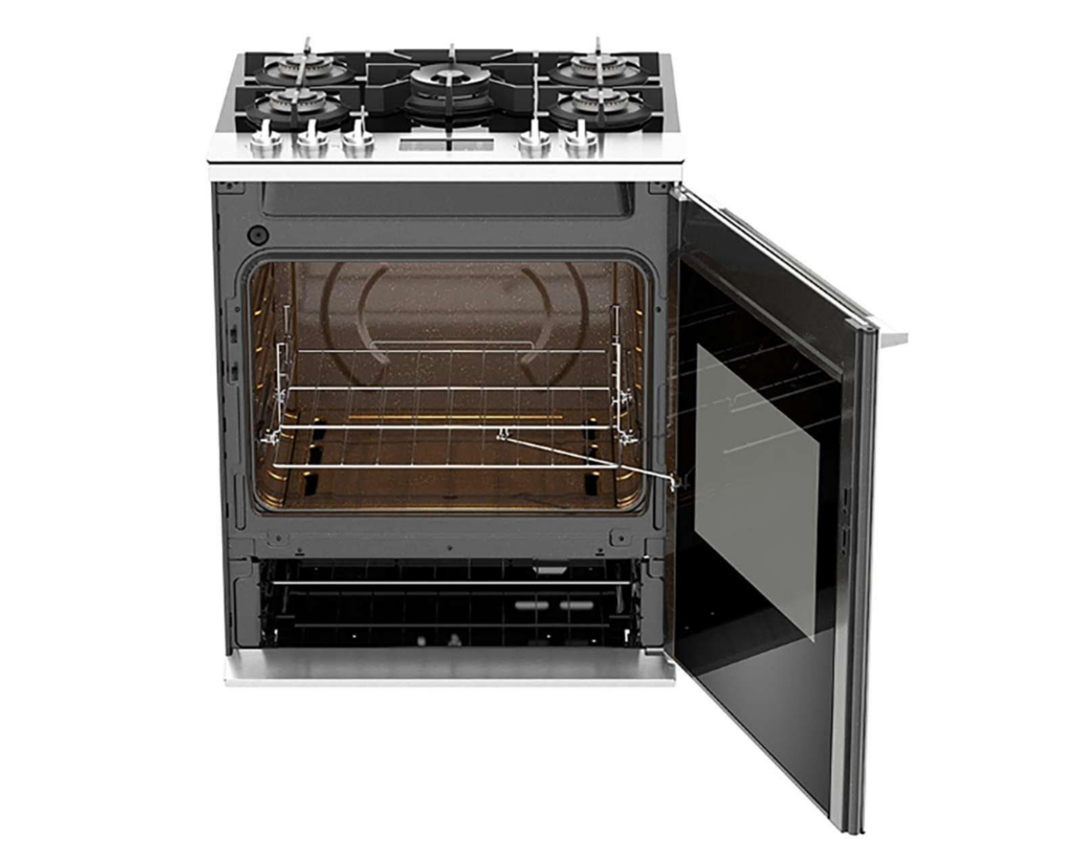 Foto 4 pulgar | Estufa Whirlpool de Empotre 30" con 5 Quemadores de Gas WFR9100S