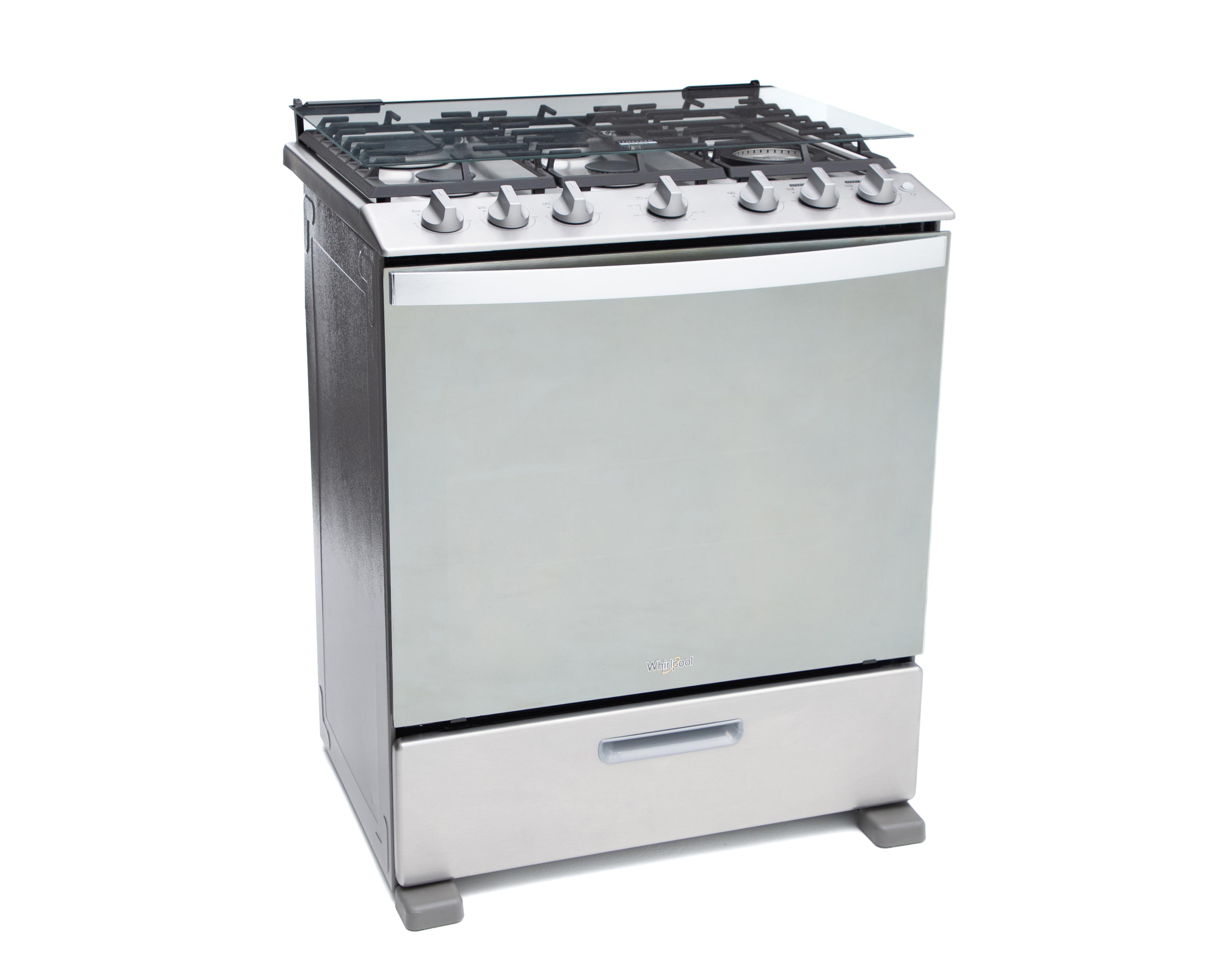 Estufa Whirlpool de Piso 30" con 6 Quemadores de Gas WFR7000S