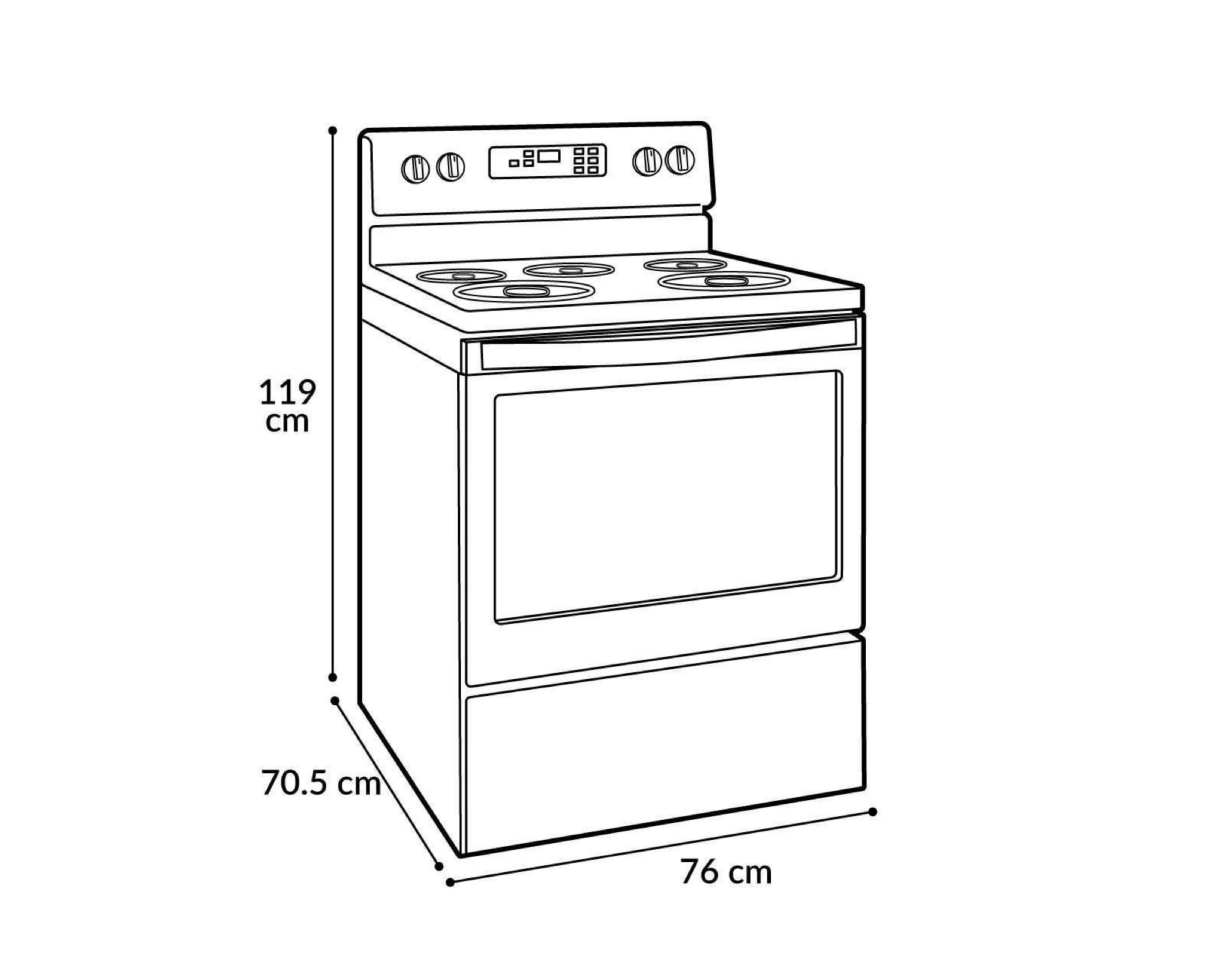 Foto 7 pulgar | Estufa Whirlpool de Piso 30" con 4 Quemadores Eléctrica WFE515S0JS