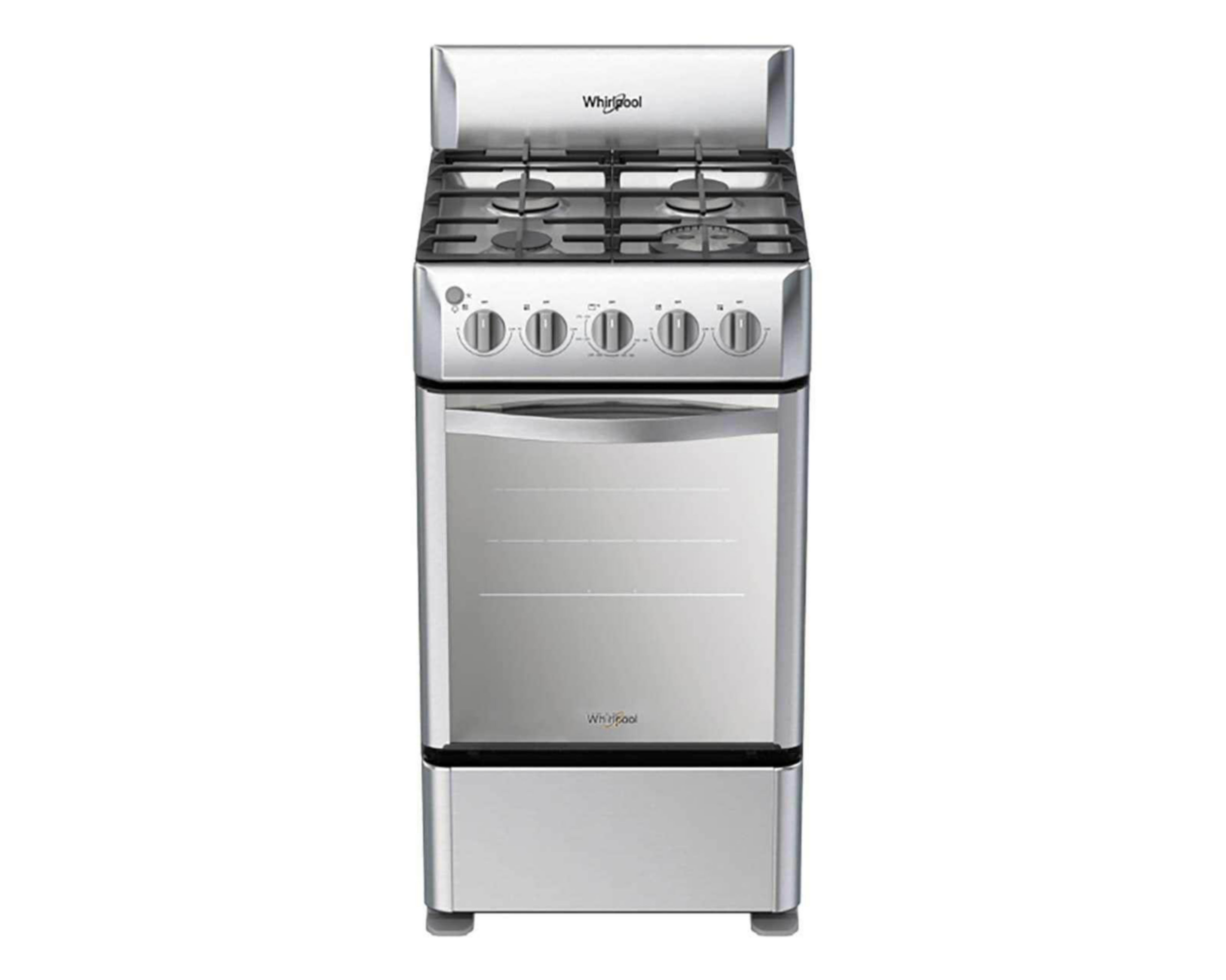 Foto 1 | Estufa Whirlpool de Piso 20" con 4 Quemadores de Gas WWR5000S INOX