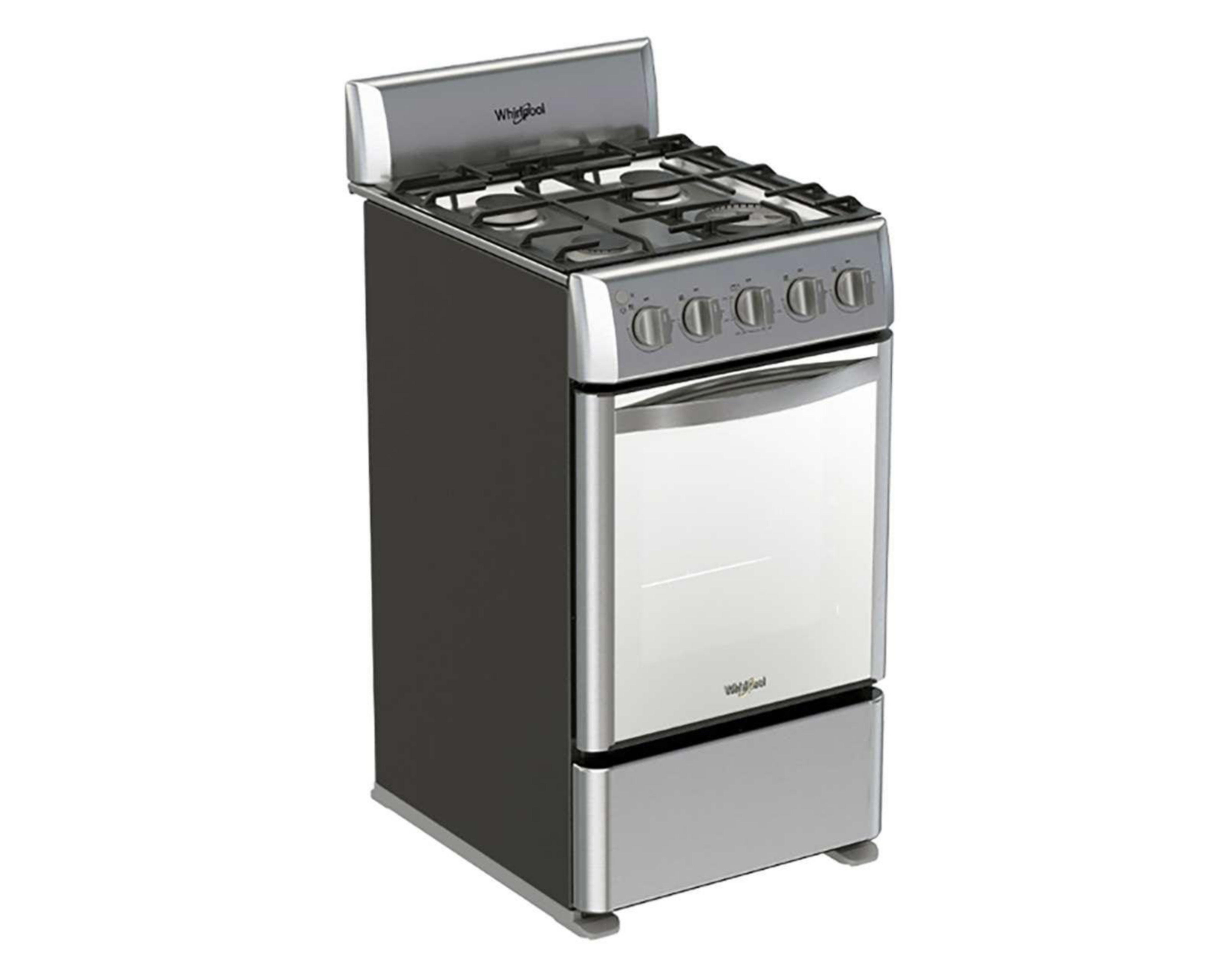 Foto 3 pulgar | Estufa Whirlpool de Piso 20" con 4 Quemadores de Gas WWR5000S INOX