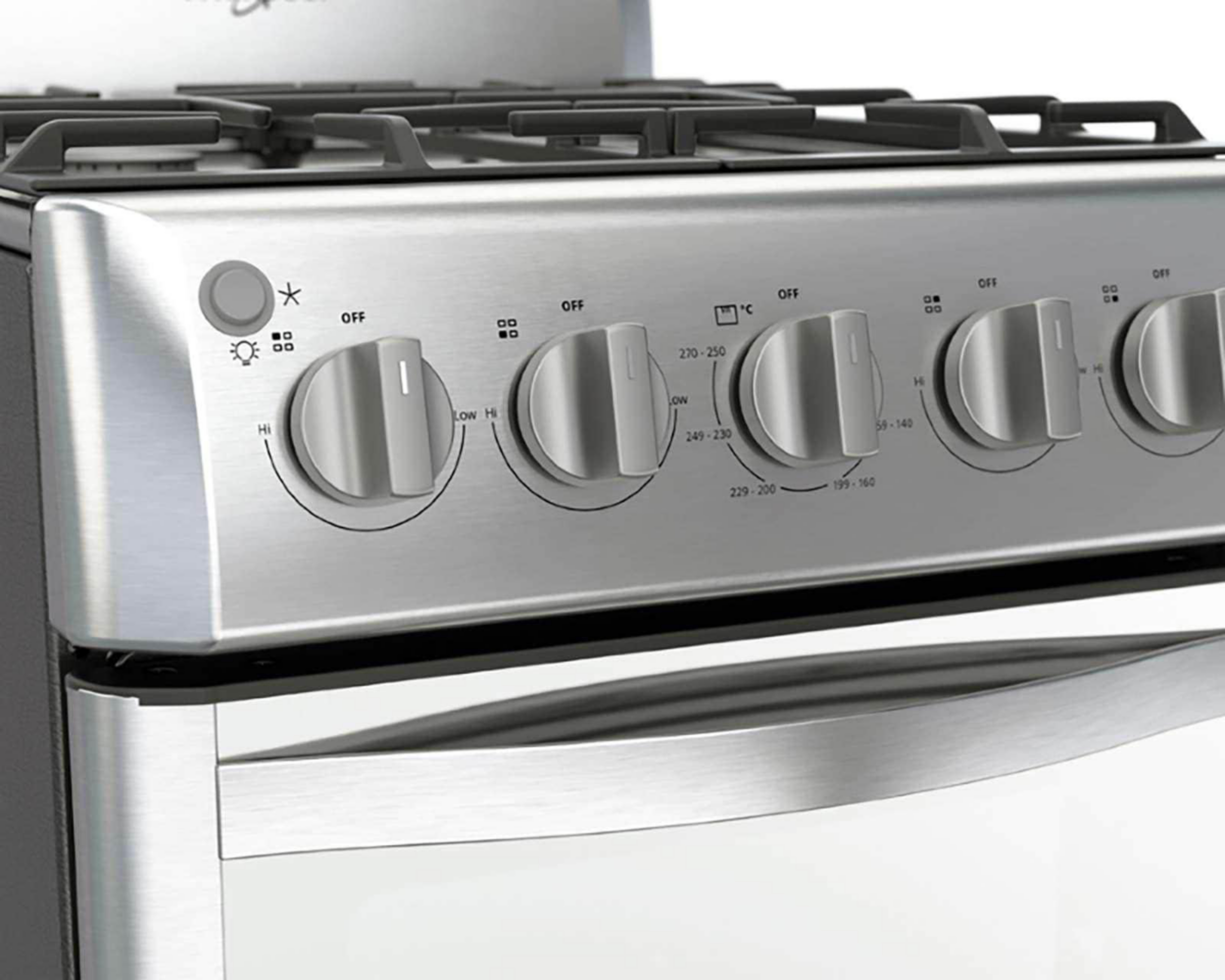 Foto 6 pulgar | Estufa Whirlpool de Piso 20" con 4 Quemadores de Gas WWR5000S INOX