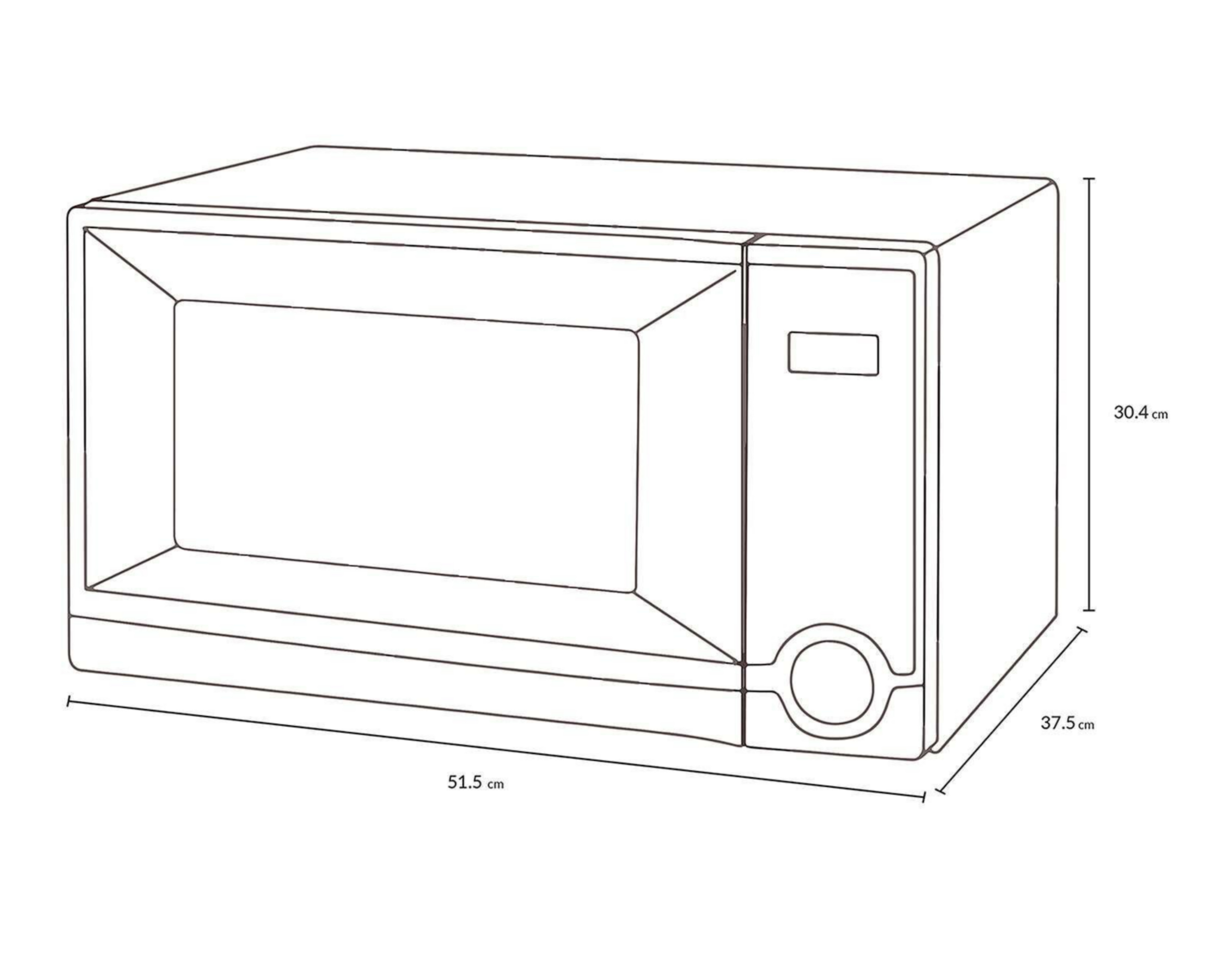 Horno De Microondas Winia 1.1 P KOR-1N0AW Blanco | Coppel.com