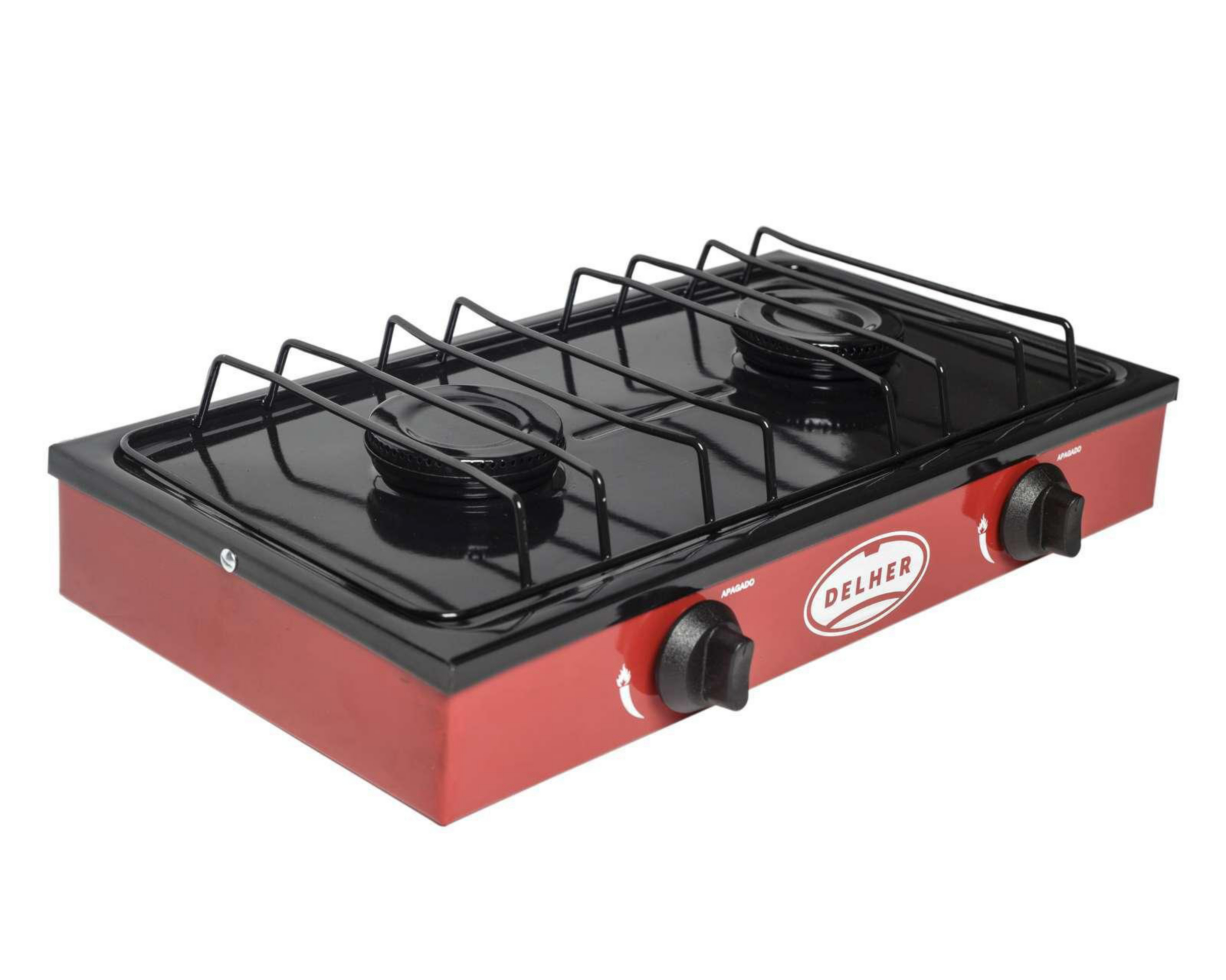 Foto 2 | Estufa de Mesa Delher 2 Quemadores PS2Q Roja