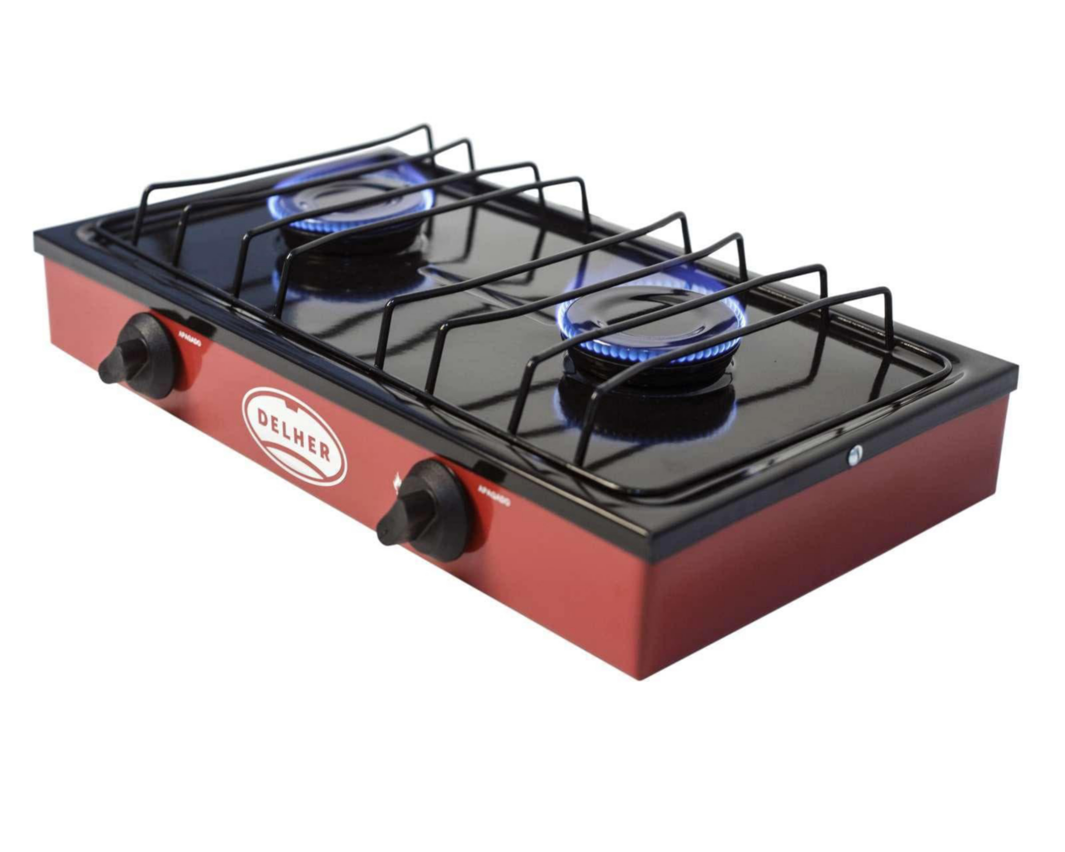 Foto 4 | Estufa de Mesa Delher 2 Quemadores PS2Q Roja