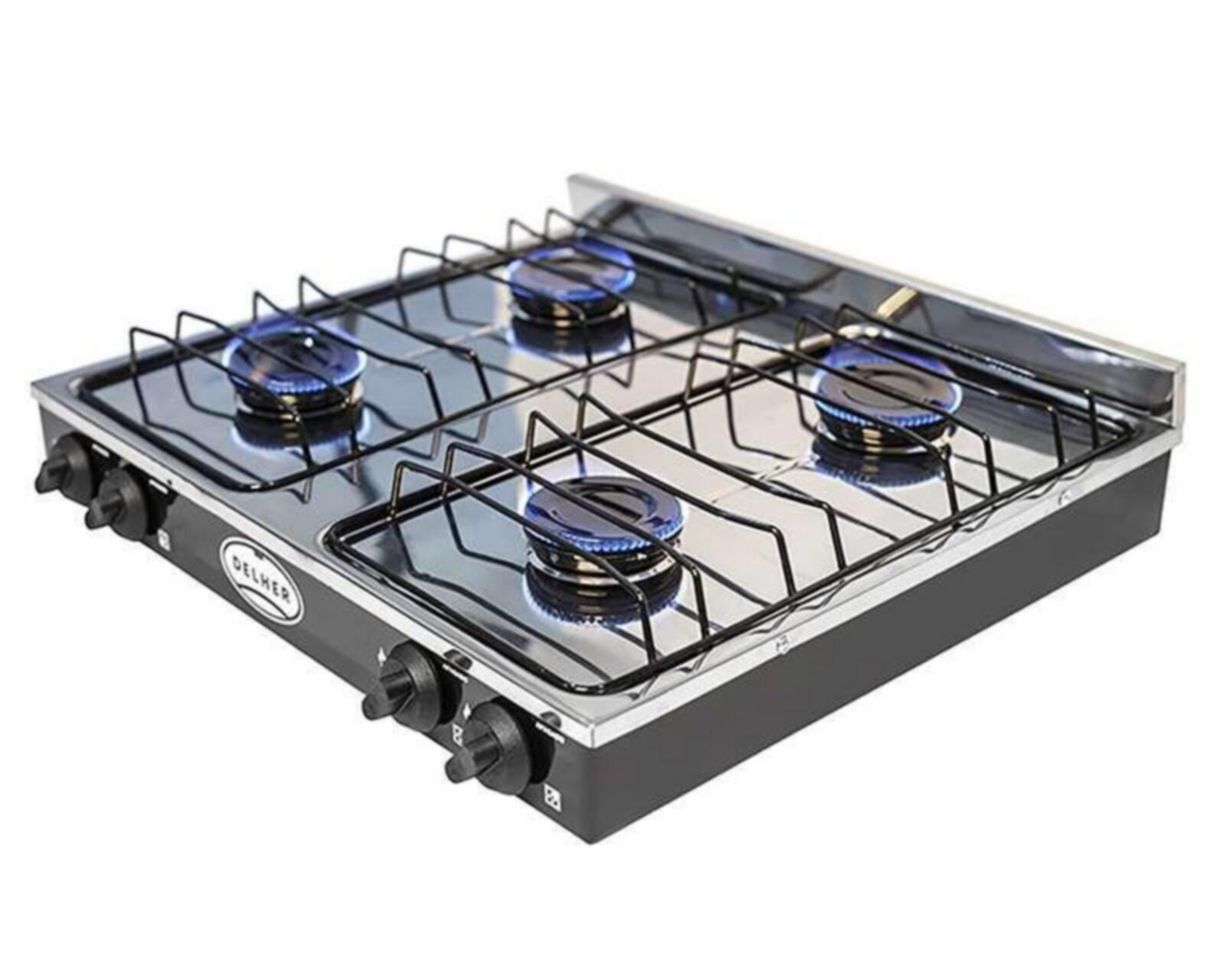 Foto 2 pulgar | Estufa de Mesa Delher 4 Quemadores PS4Q DE Negra