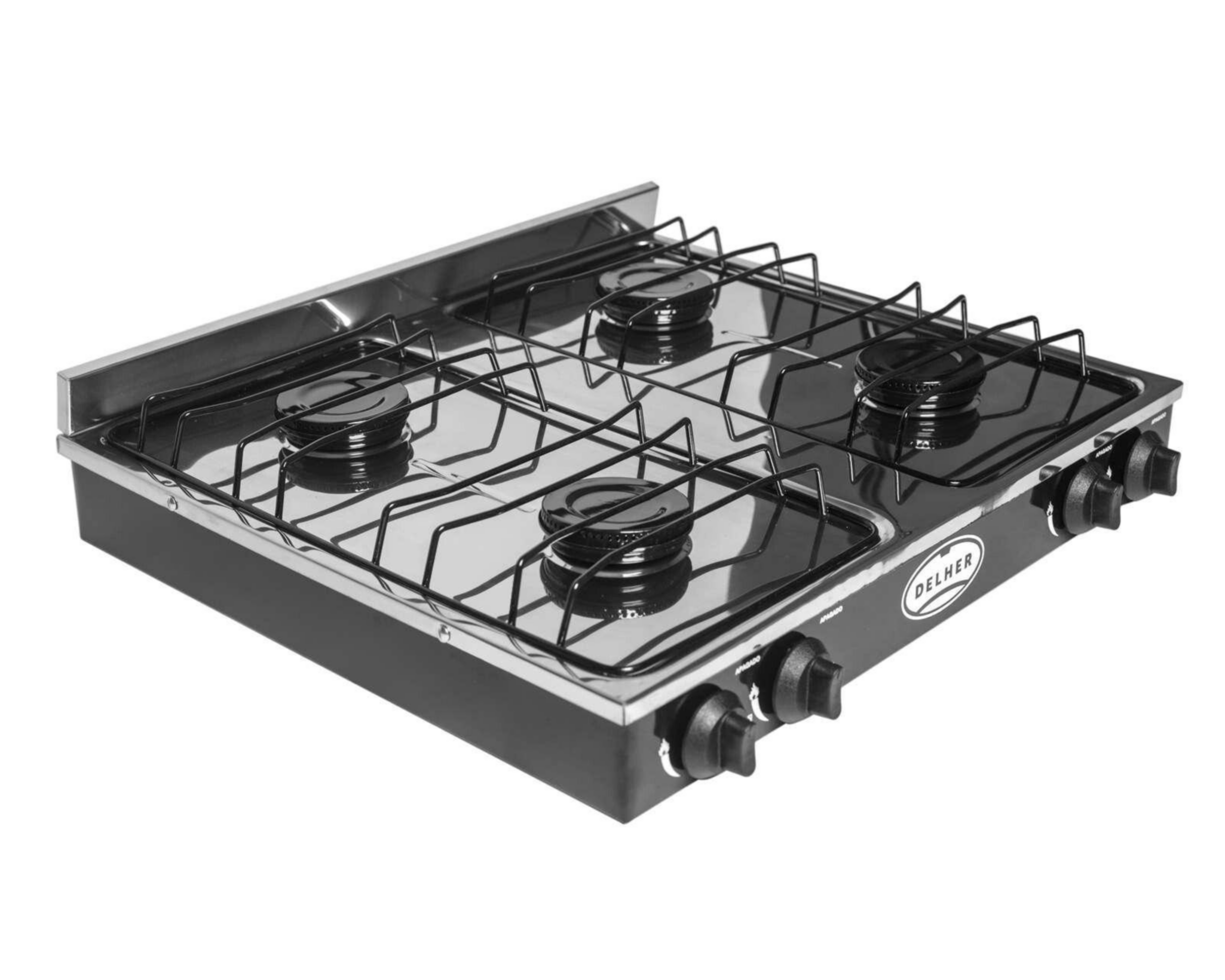 Foto 5 pulgar | Estufa de Mesa Delher 4 Quemadores PS4Q DE Negra