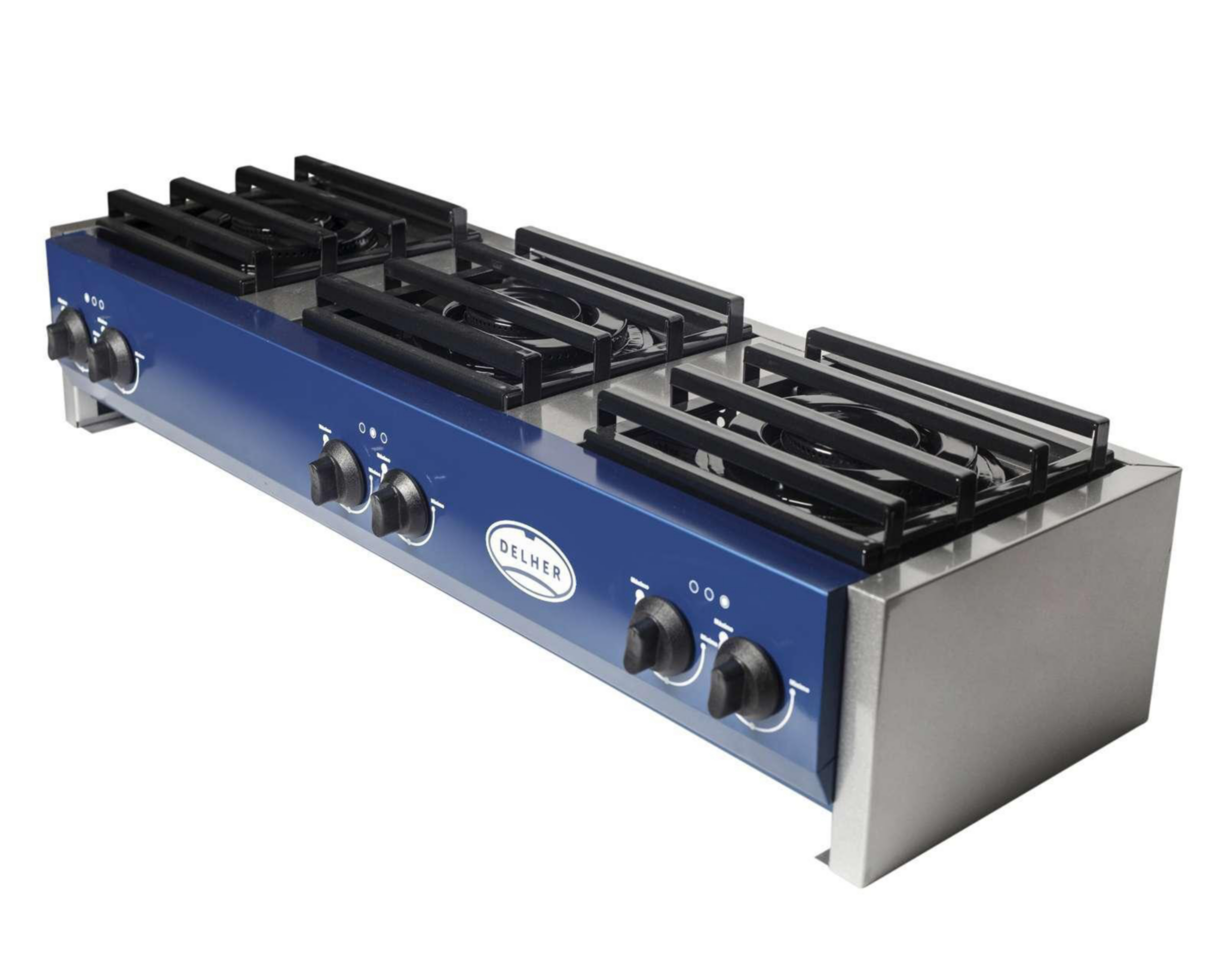 Foto 2 | Estufa de Mesa Delher 3 Quemadores EG6Q Azul