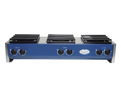 Foto 4 | Estufa de Mesa Delher 3 Quemadores EG6Q Azul