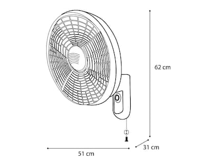 Foto 6 | Ventilador de Pared Navia 18"