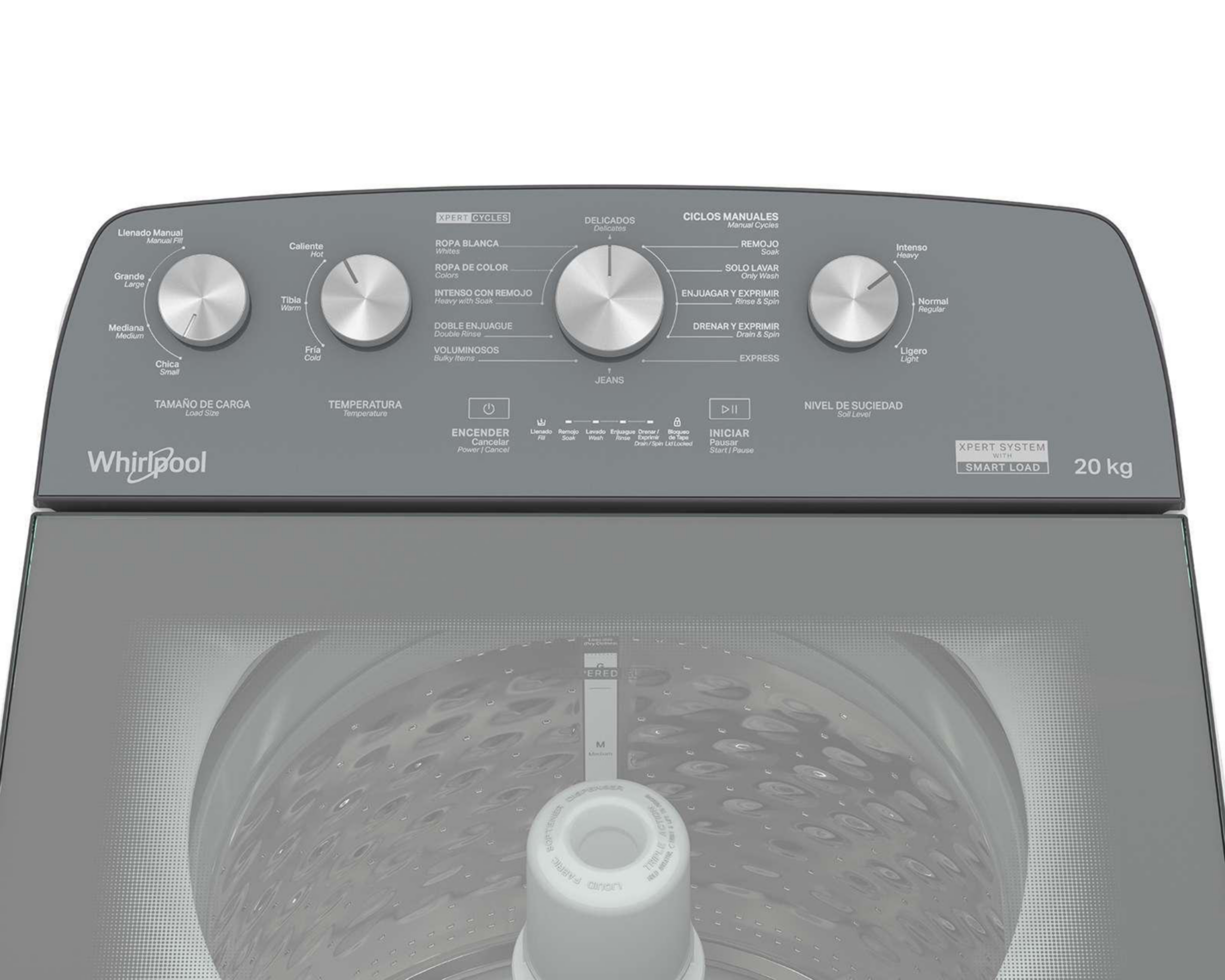 Foto 4 pulgar | Lavadora Whirlpool Automática 8MWTW2024WJM 20 kg Blanca